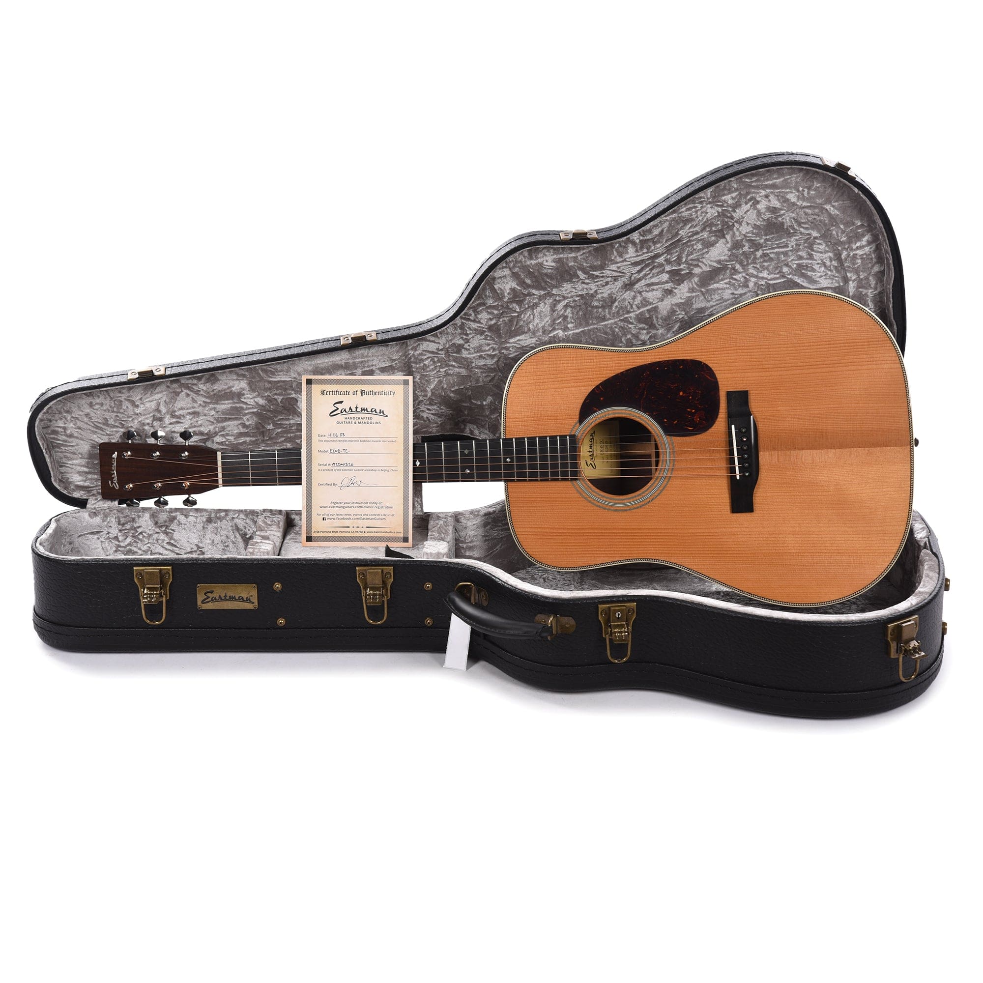 Eastman E20D-TC Thermo Cured Adirondack/Rosewood Dreadnought Natural Acoustic Guitars / Dreadnought