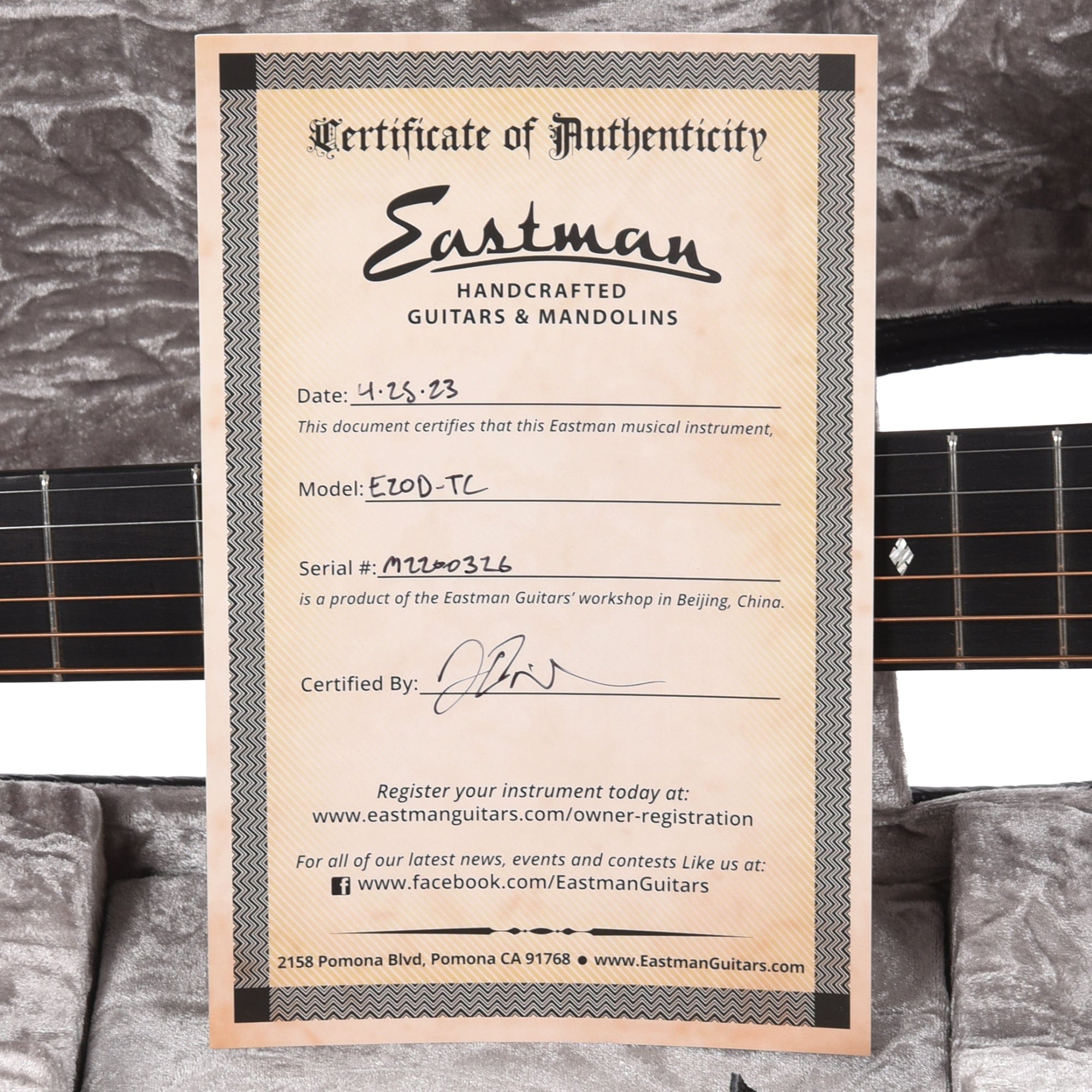 Eastman E20D-TC Thermo Cured Adirondack/Rosewood Dreadnought Natural Acoustic Guitars / Dreadnought