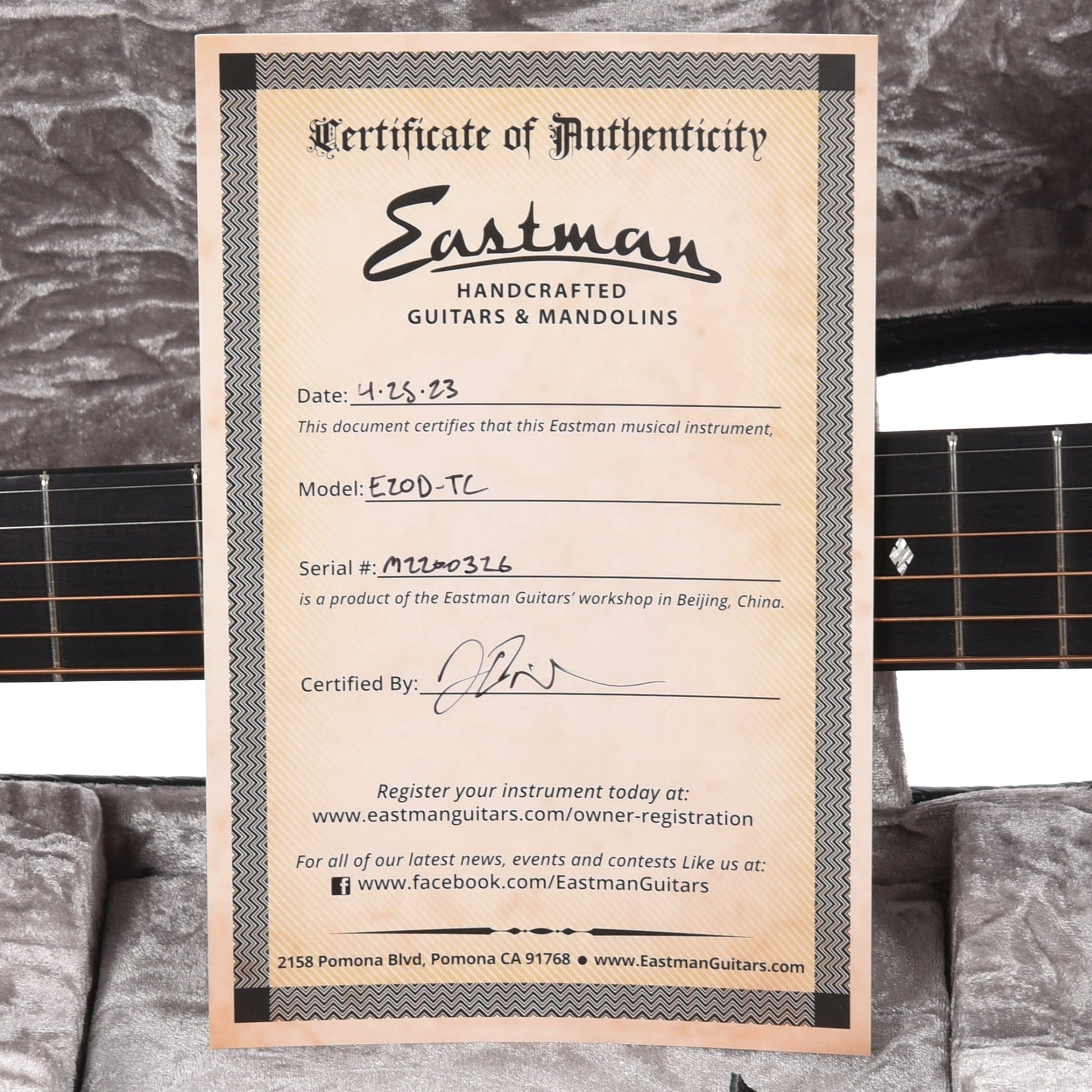 Eastman E20D-TC Thermo Cured Adirondack/Rosewood Dreadnought Natural Acoustic Guitars / Dreadnought