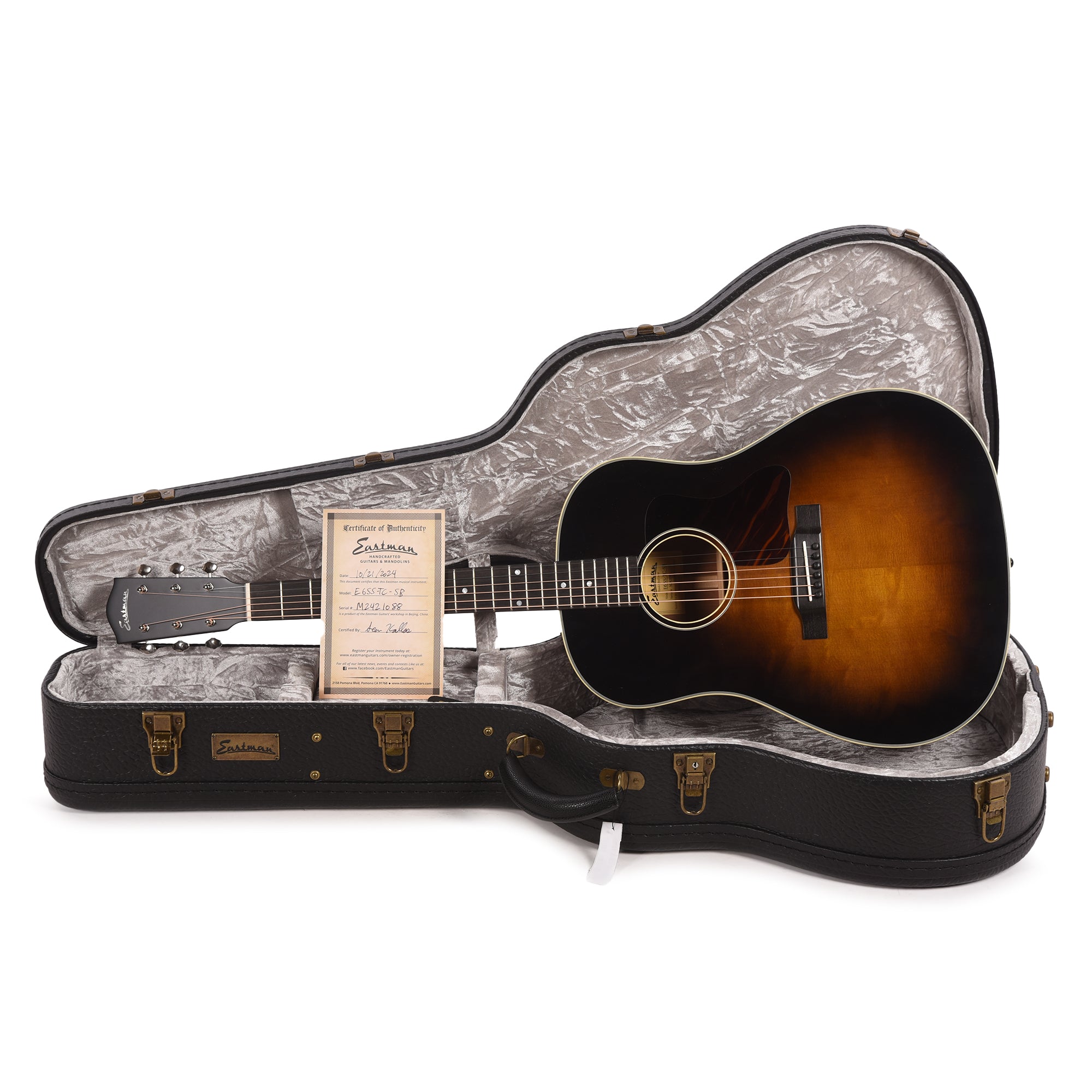 Eastman E6SS-TC Thermo-Cured Sitka/Mahogany Slope Shoulder Dreadnought Truetone Sunburst Acoustic Guitars / Dreadnought