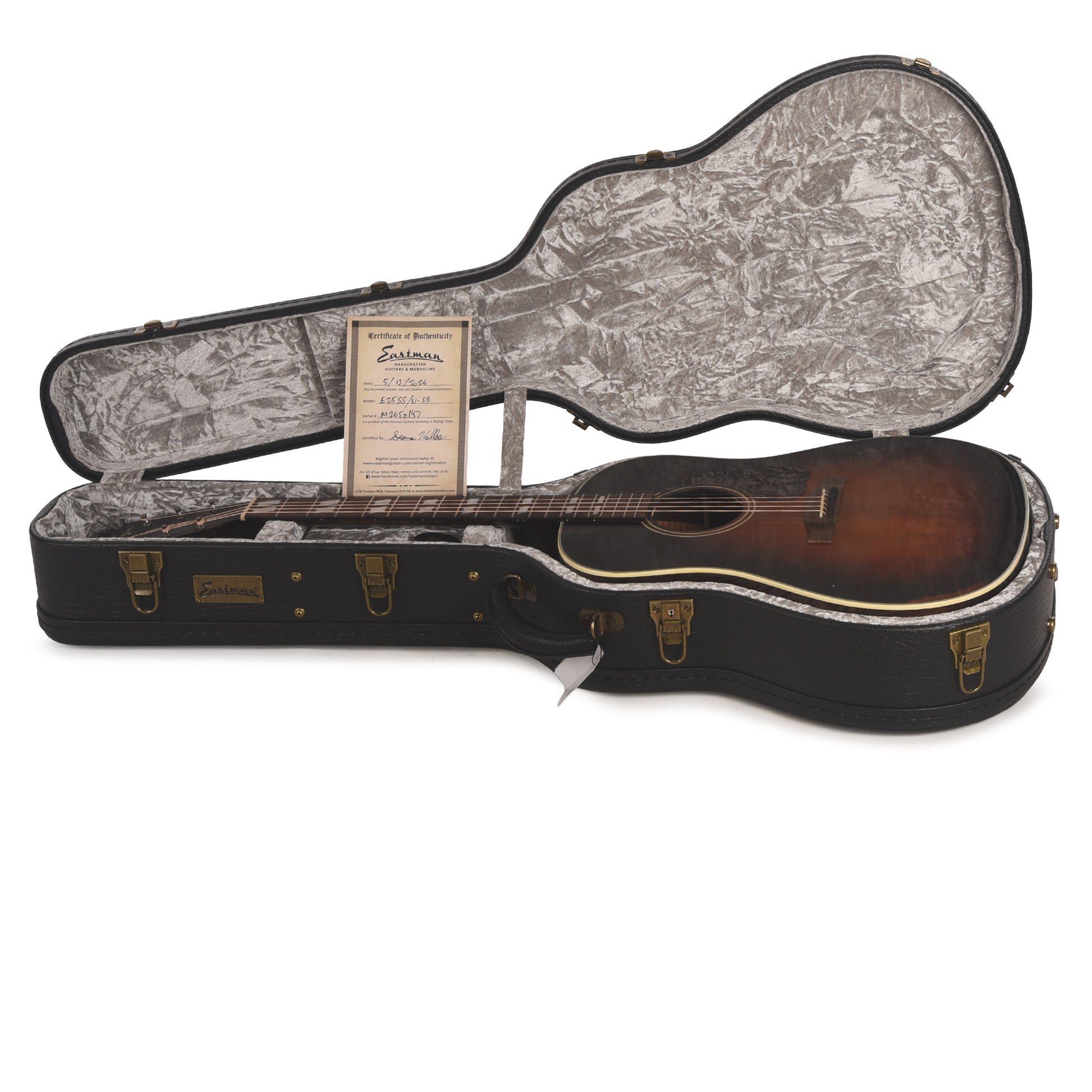 Eastman E25SS Adirondack/Rosewood Slope Shoulder Dreadnought Antique Sunburst Varnish Acoustic Guitars