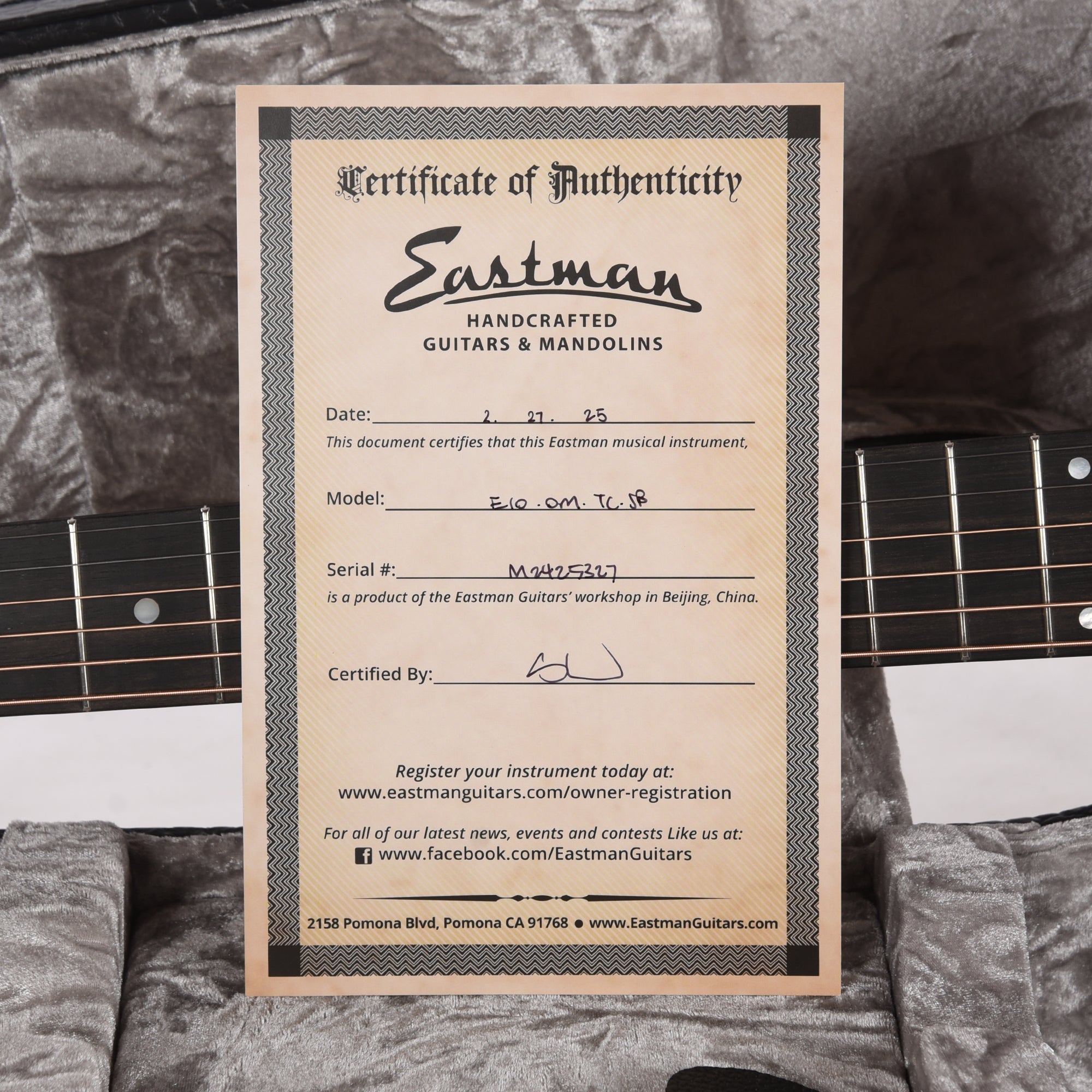Eastman E10OM Thermo-Cure Orchestra Model Adirondack Spruce/Mahogany Truetone Gloss Sunburst Acoustic Guitars / OM and Auditorium