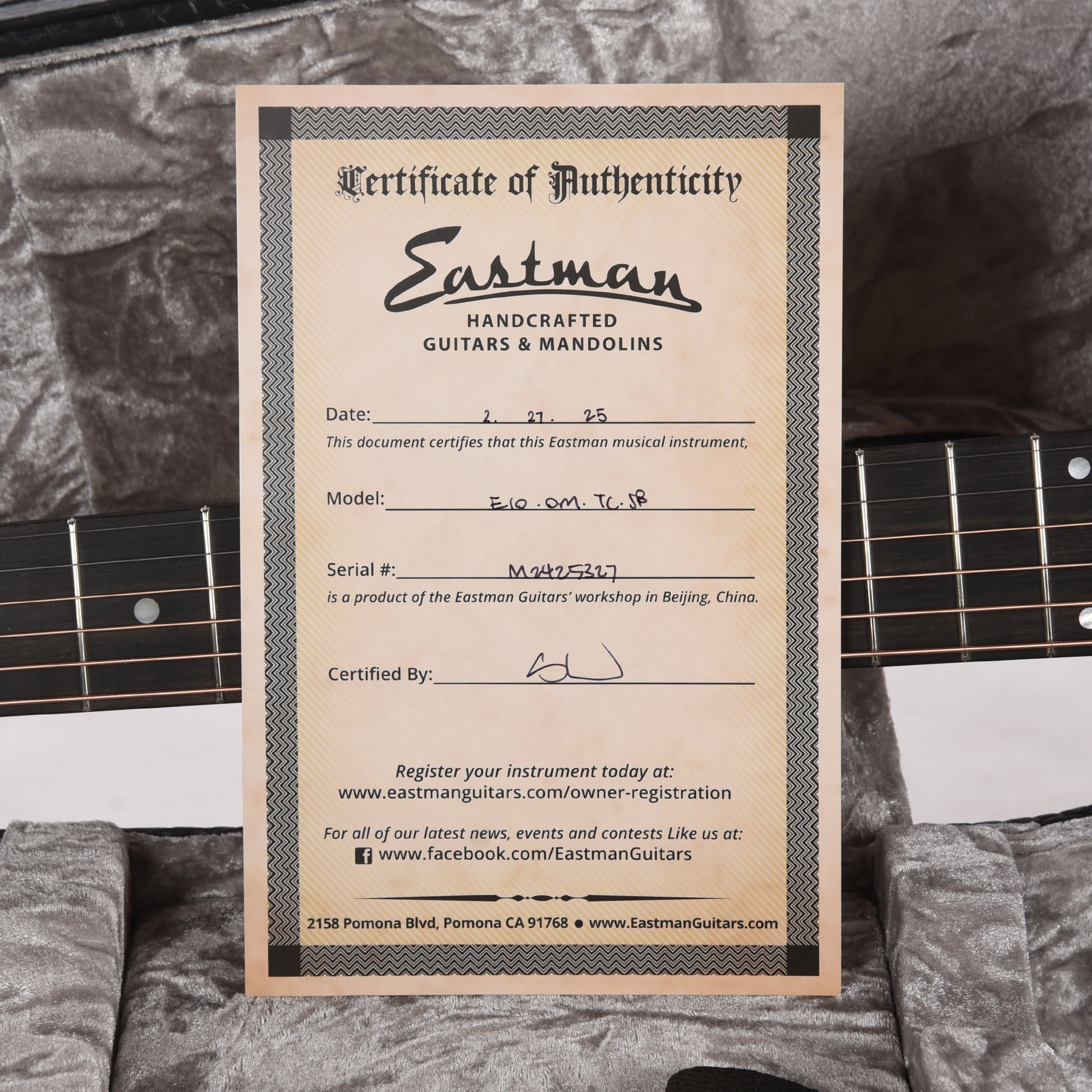 Eastman E10OM Thermo-Cure Orchestra Model Adirondack Spruce/Mahogany Truetone Gloss Sunburst Acoustic Guitars / OM and Auditorium