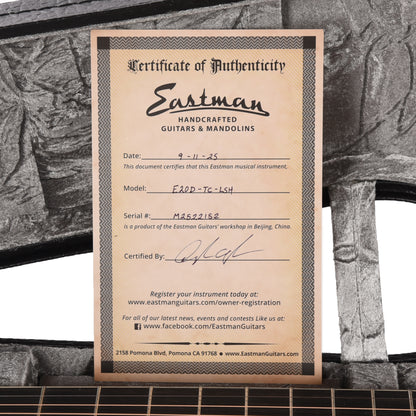 Eastman E20 Large Soundhole Dreadnought Thermo Cured Adirondack Acoustic Guitars / OM and Auditorium