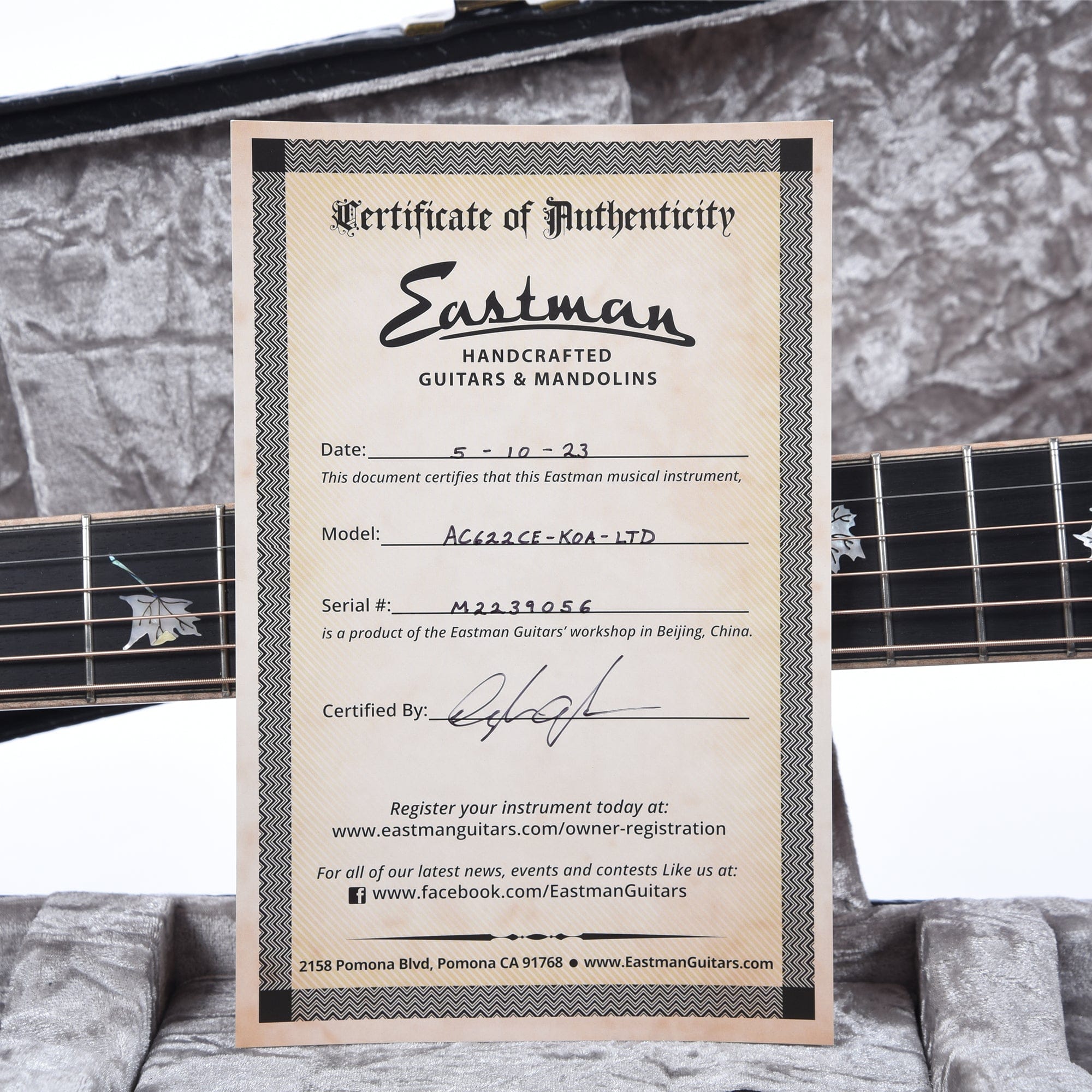Eastman Limited Edition AC622CE Hawaiian Koa Natural Acoustic Guitars / OM and Auditorium