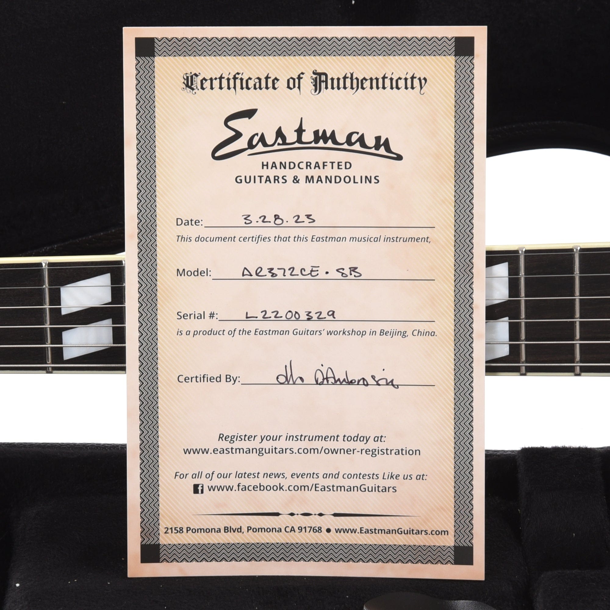 Eastman AR372CE Archtop Sunburst Electric Guitars / Archtop