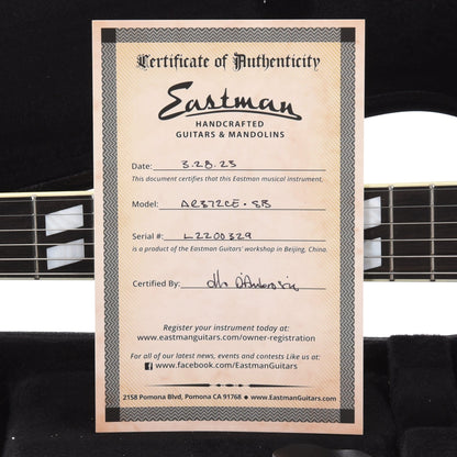 Eastman AR372CE Archtop Sunburst Electric Guitars / Archtop