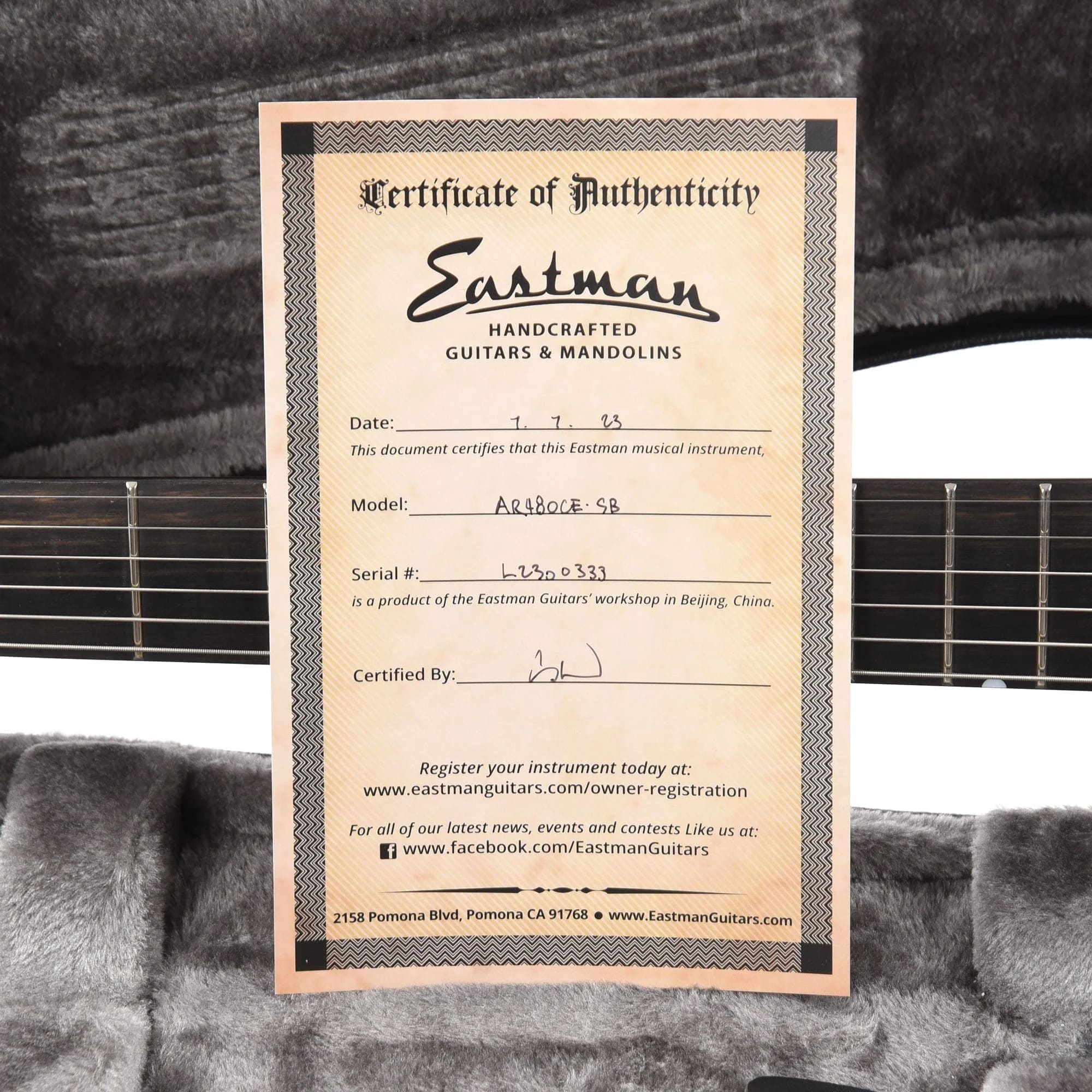 Eastman AR480CE John Pisano 30th Anniversary Edition Sunburst Electric Guitars / Archtop