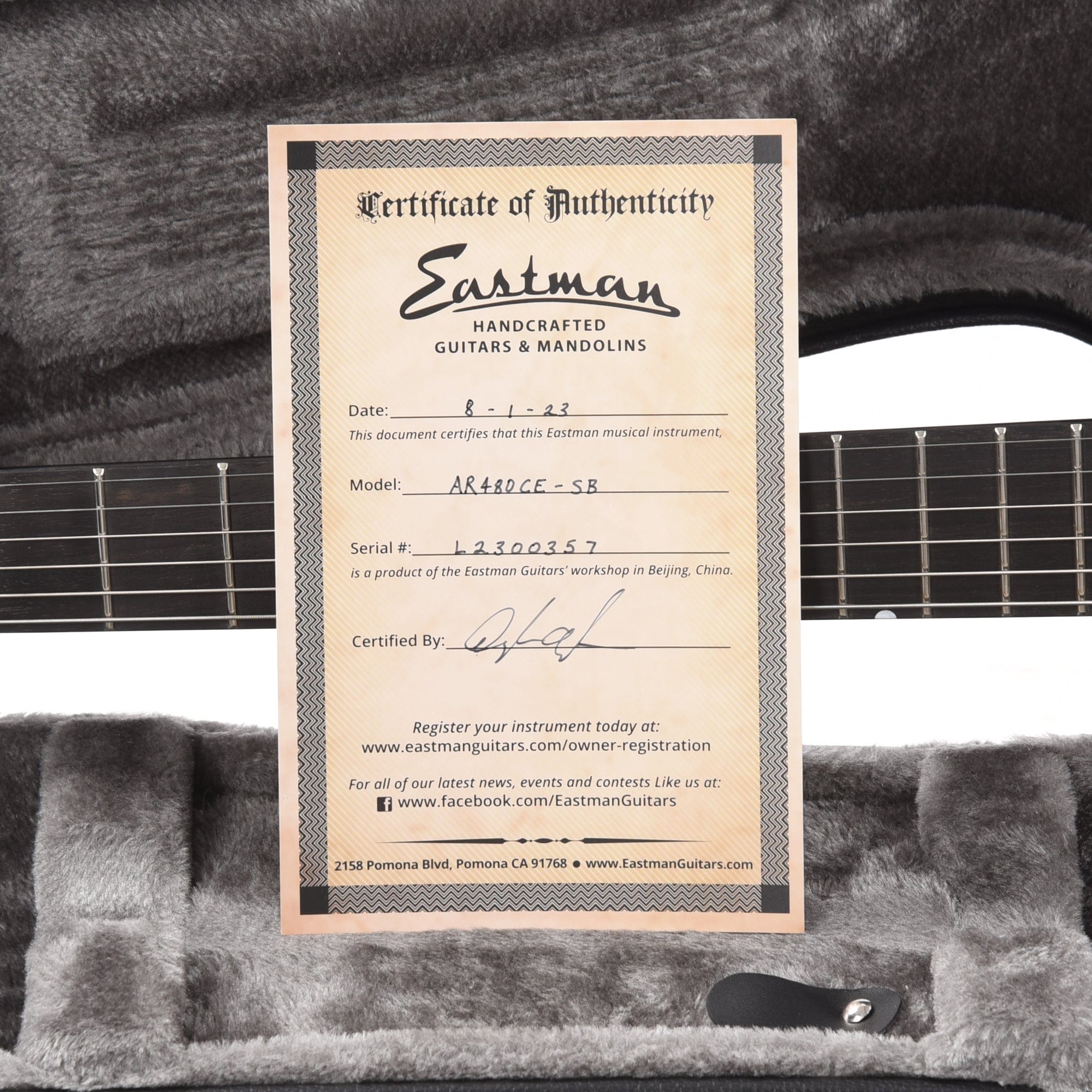 Eastman AR480CE John Pisano 30th Anniversary Edition Sunburst Electric Guitars / Archtop