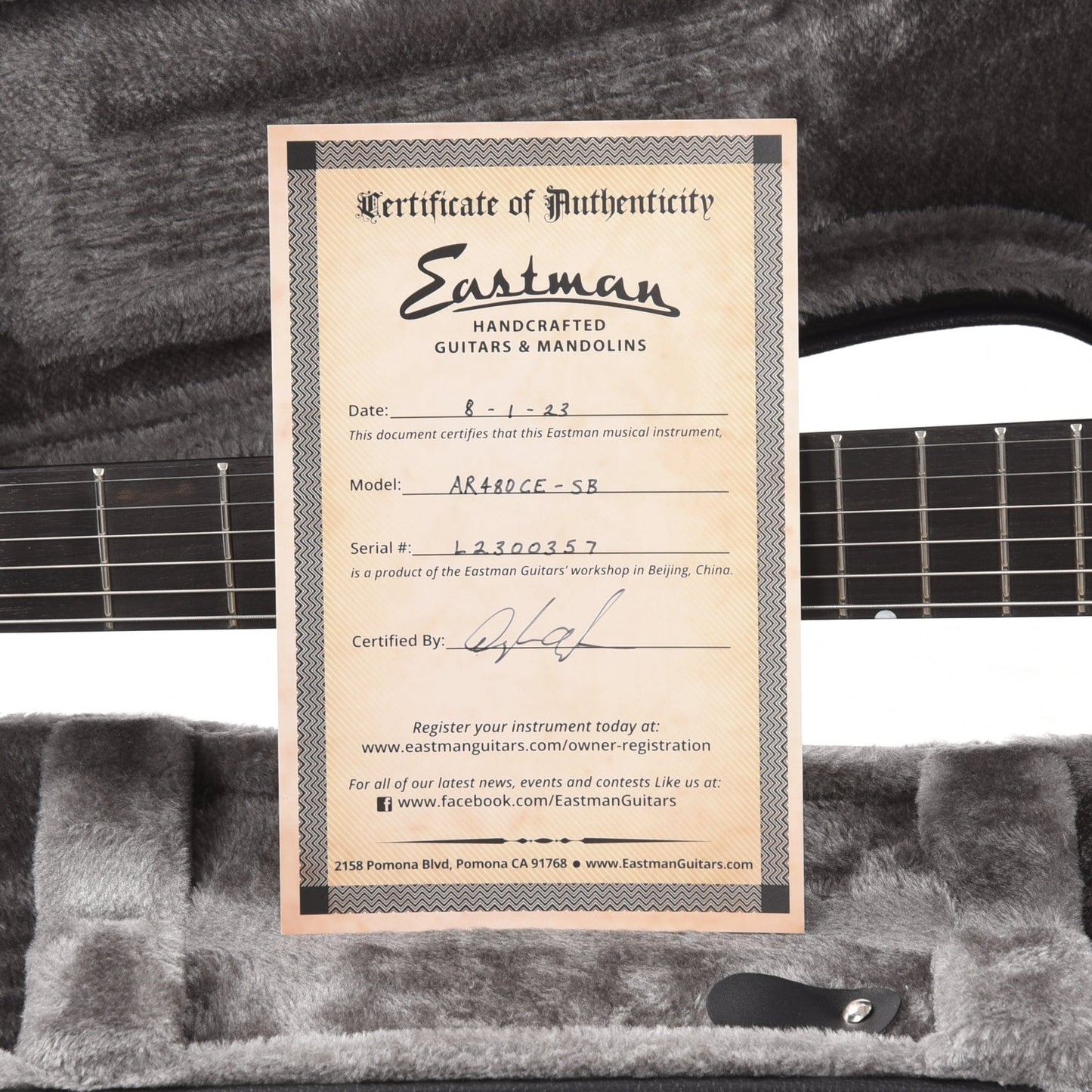 Eastman AR480CE John Pisano 30th Anniversary Edition Sunburst Electric Guitars / Archtop