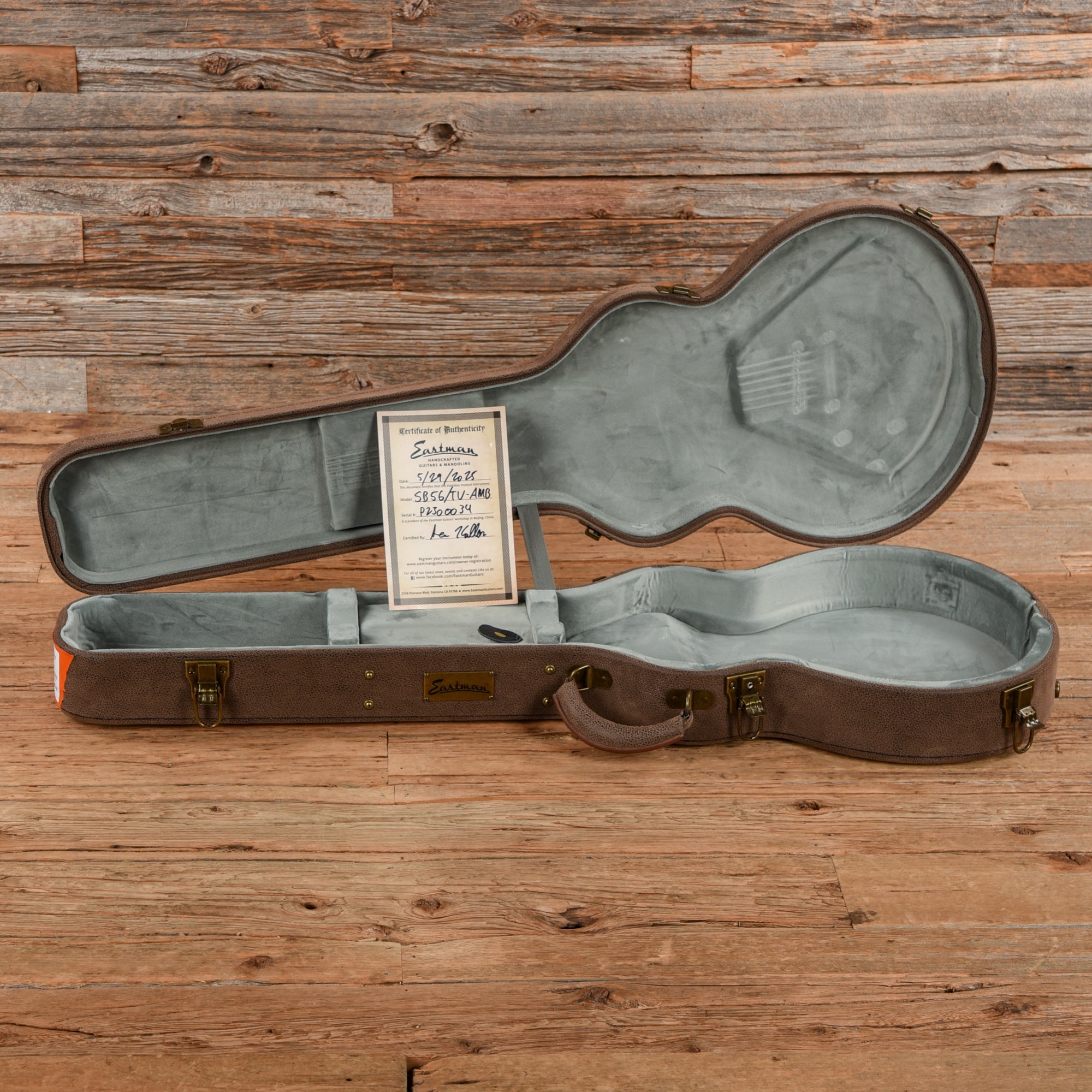 Eastman SB56/TV-AMB Amber 2025 Electric Guitars