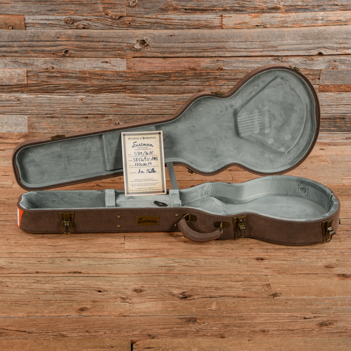 Eastman SB56/TV-AMB Amber 2025 Electric Guitars