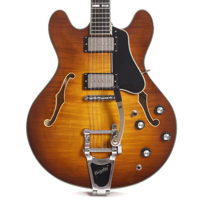 Eastman T486B Thinline Goldburst w/Seymour Duncan Pickups & Bigsby Electric Guitars