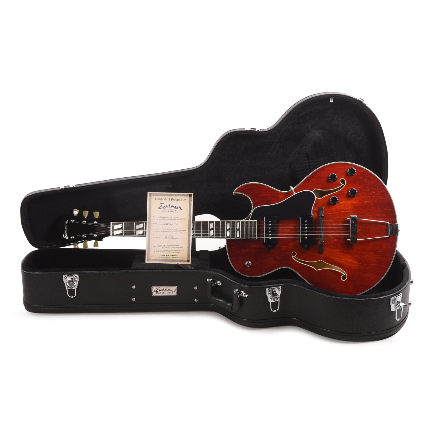Eastman AR372CE P90 Truetone Classic w/Tonerider Dogear P90 Pickups & Hardshell Case Electric Guitars / Hollow Body