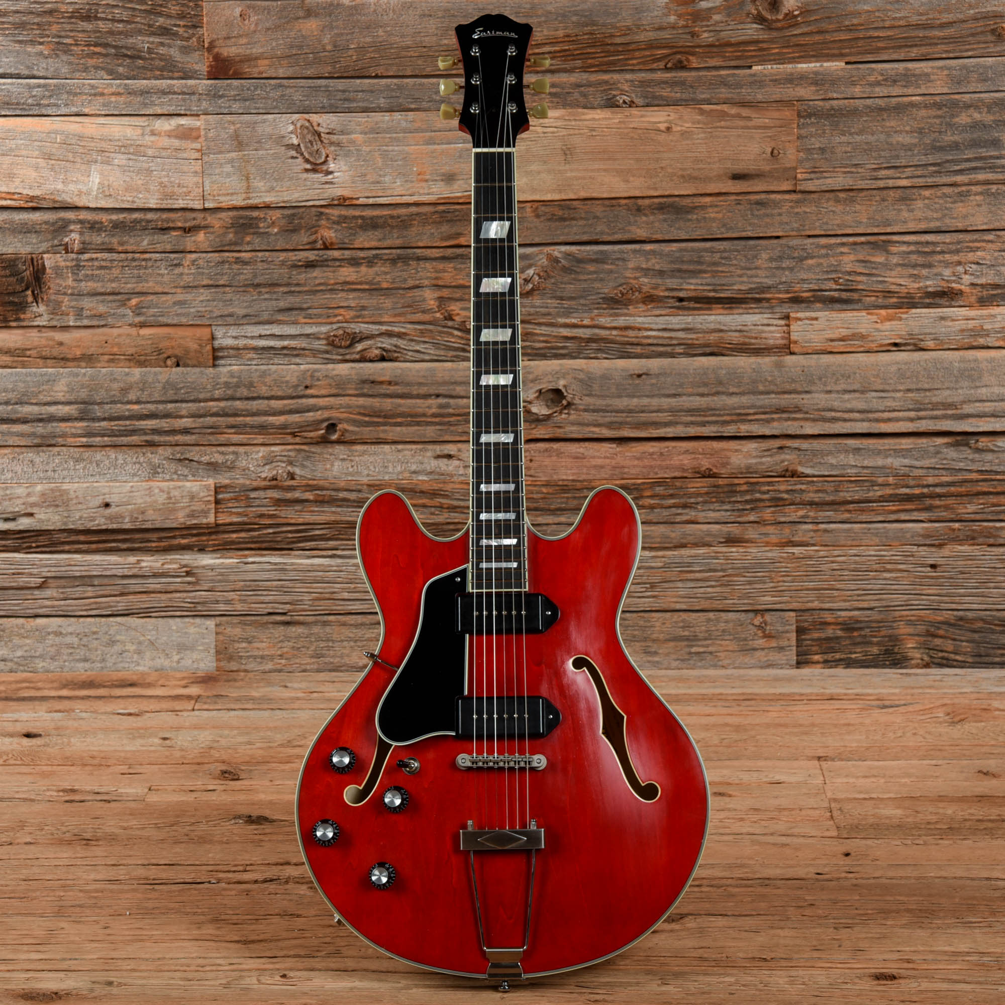 Eastman T64/V Thinline Cherry 2023 LEFTY Electric Guitars / Hollow Body