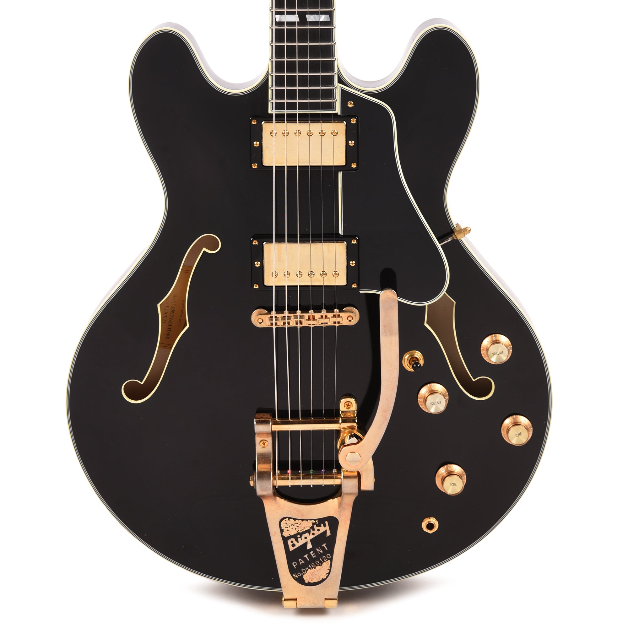 Eastman Limited Edition T59 Truetone Vintage Black w/Bigsby Electric Guitars / Semi-Hollow