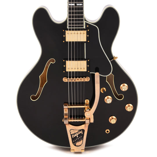 Eastman Limited Edition T59 Truetone Vintage Black w/Bigsby Electric Guitars / Semi-Hollow