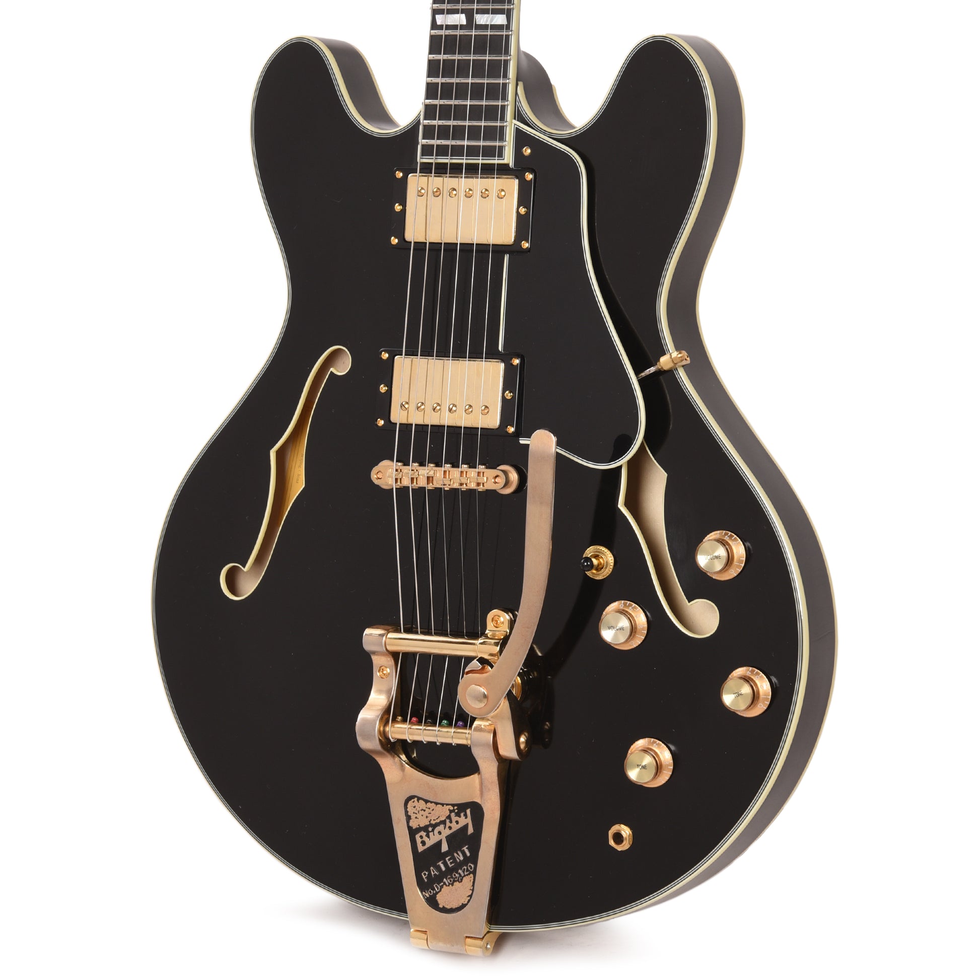 Eastman Limited Edition T59 Truetone Vintage Black w/Bigsby Electric Guitars / Semi-Hollow