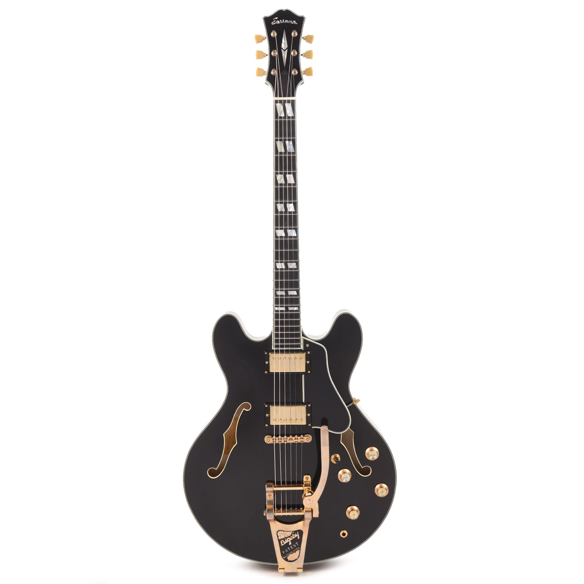 Eastman Limited Edition T59 Truetone Vintage Black w/Bigsby Electric Guitars / Semi-Hollow