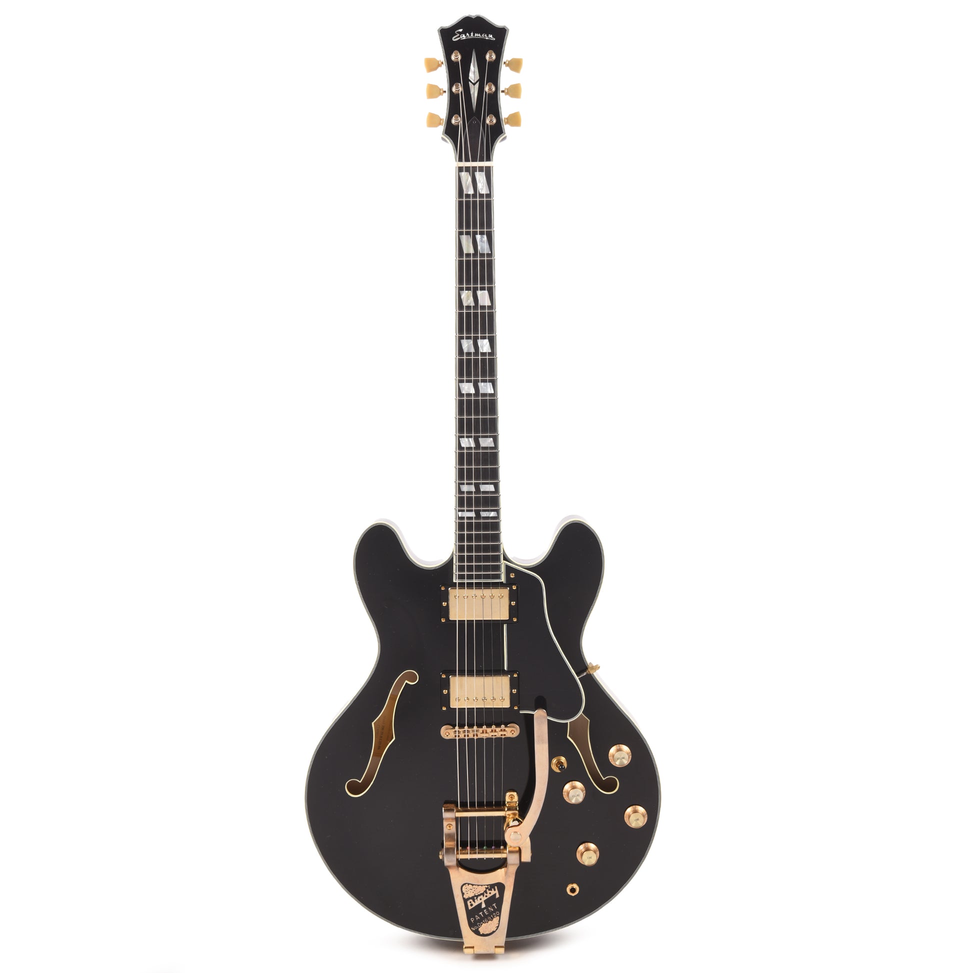 Eastman Limited Edition T59 Truetone Vintage Black w/Bigsby Electric Guitars / Semi-Hollow