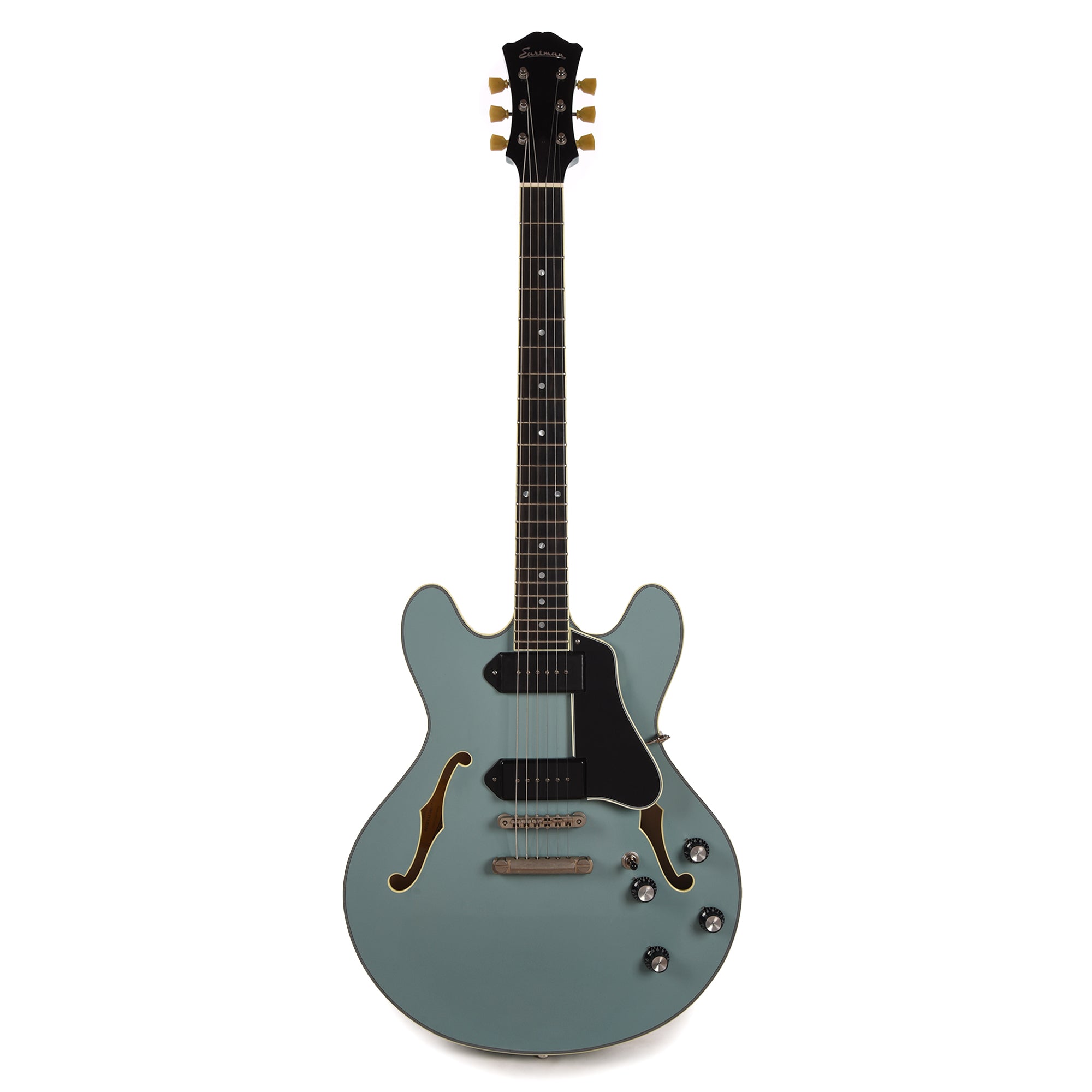 Eastman Limited Edition T60/TV Truetone Gloss Faded Blue w/Lollar Dog Ear P-90 Electric Guitars / Semi-Hollow