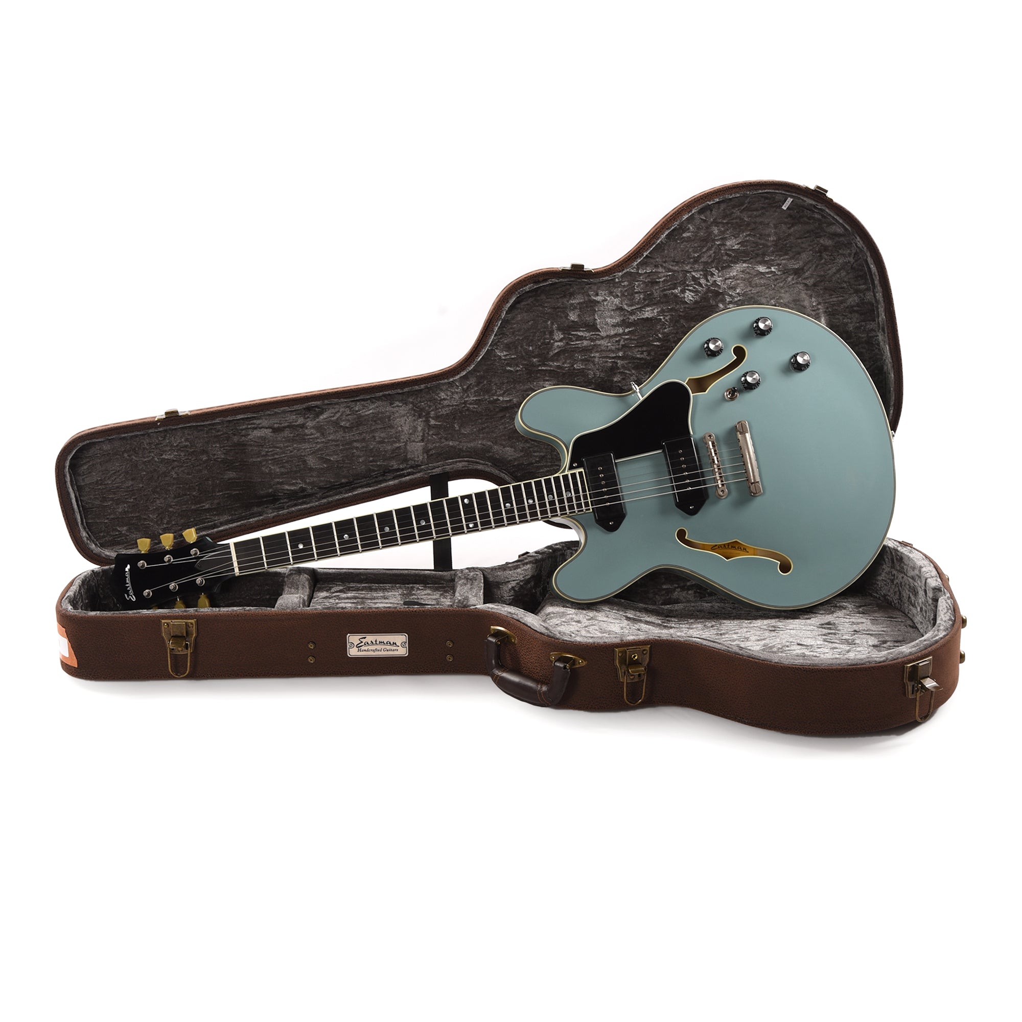 Eastman Limited Edition T60/TV Truetone Gloss Faded Blue w/Lollar Dog Ear P-90 Electric Guitars / Semi-Hollow