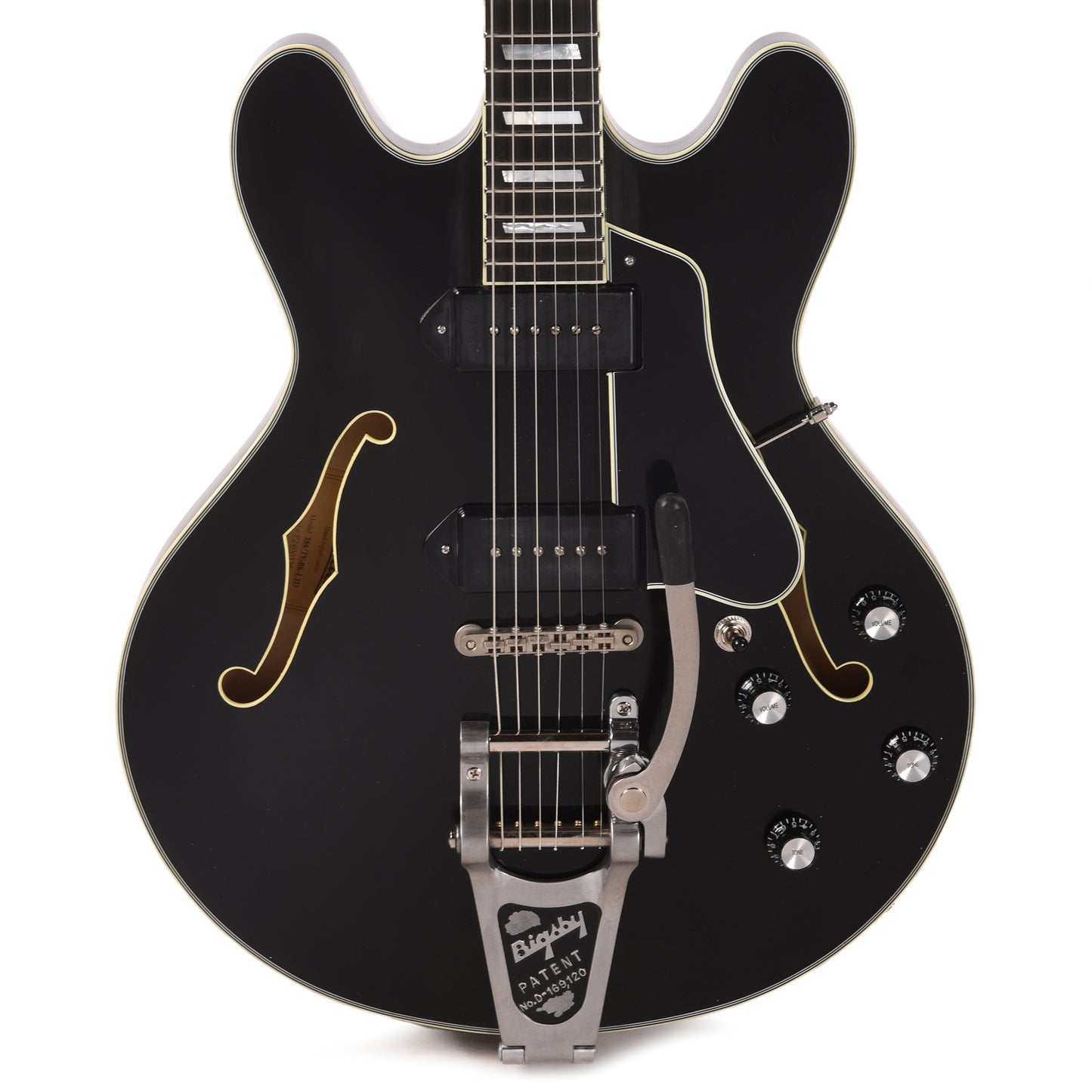 Eastman Limited Edition T64 Truetone Vintage Black w/Bigsby Electric Guitars / Semi-Hollow