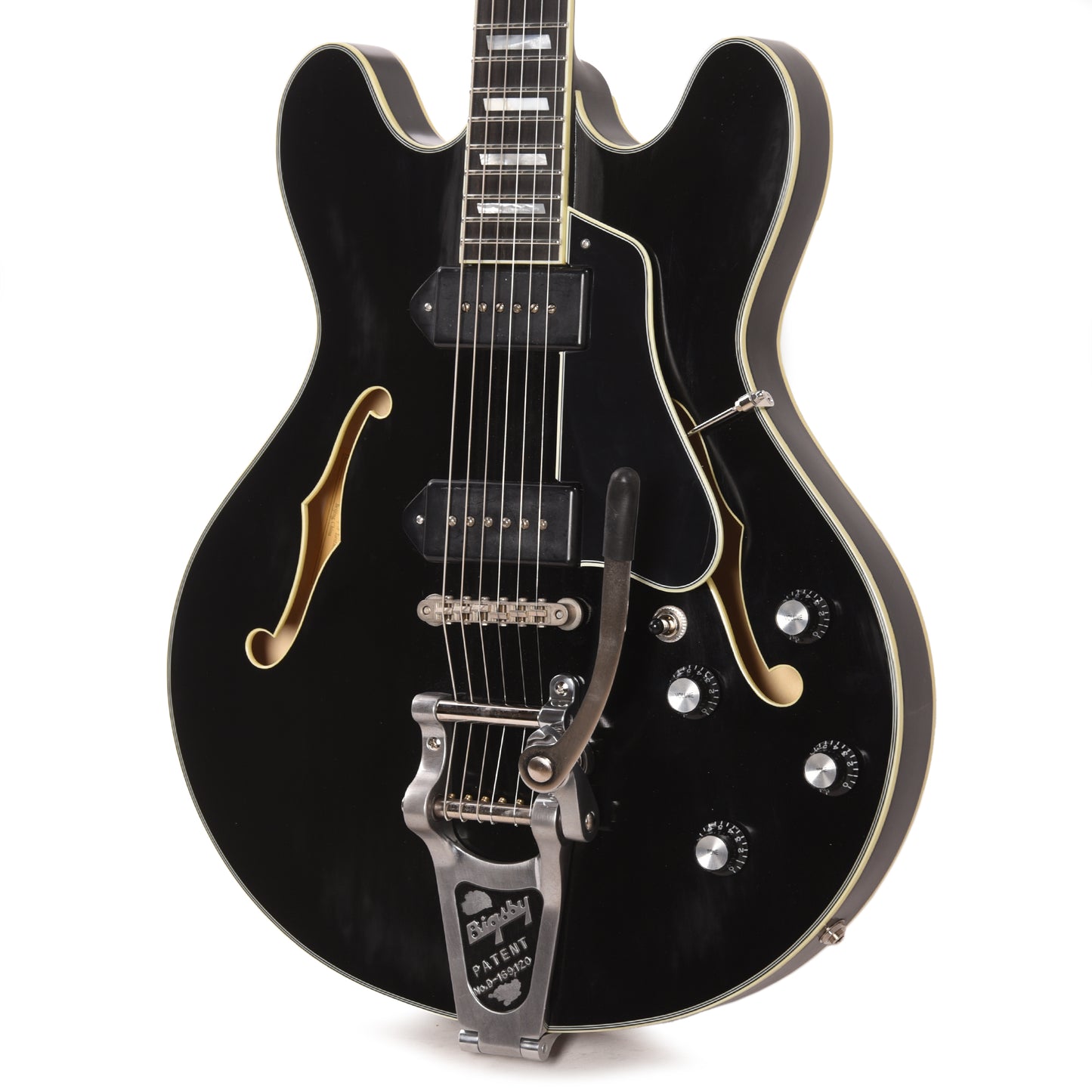 Eastman Limited Edition T64 Truetone Vintage Black w/Bigsby Electric Guitars / Semi-Hollow
