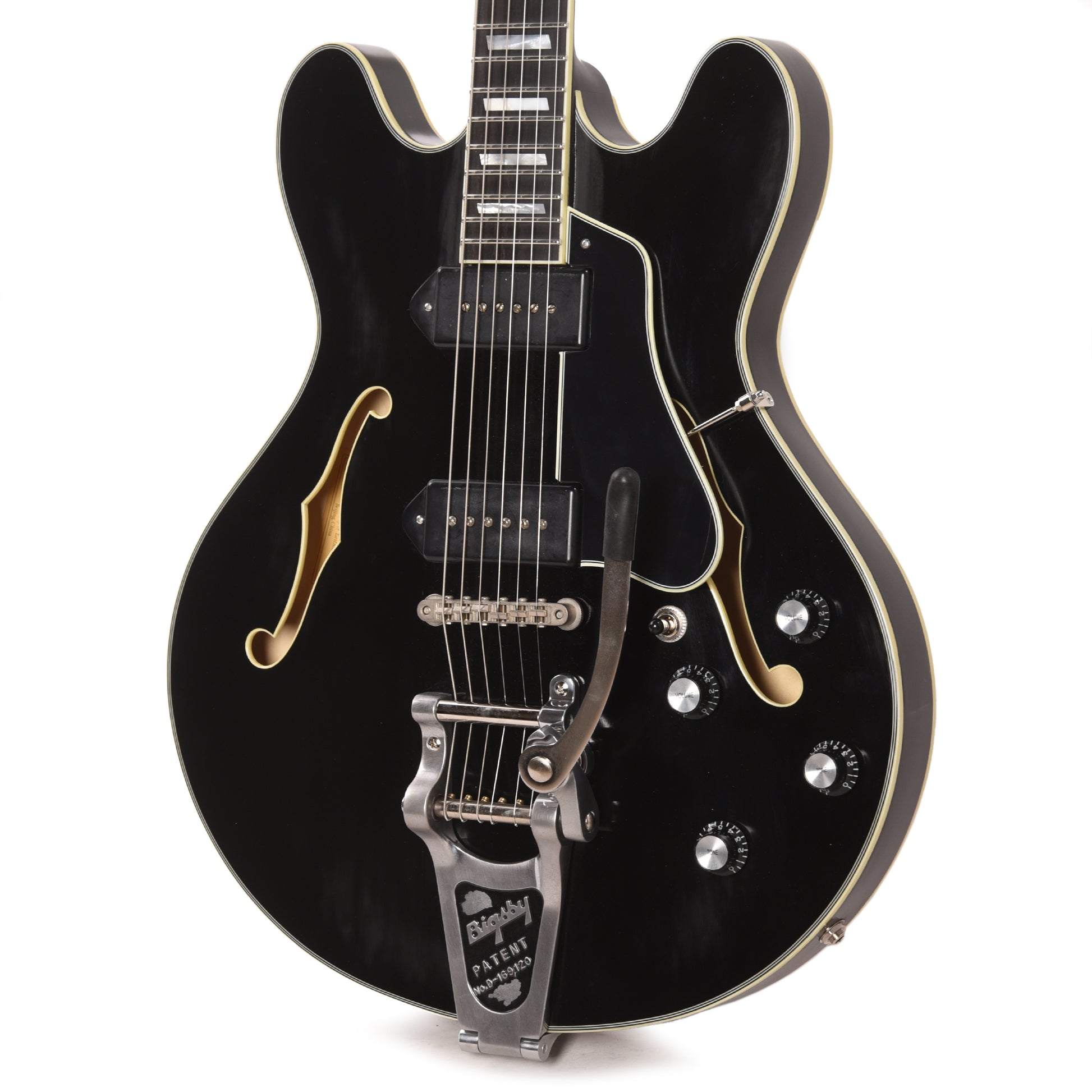 Eastman Limited Edition T64 Truetone Vintage Black w/Bigsby Electric Guitars / Semi-Hollow