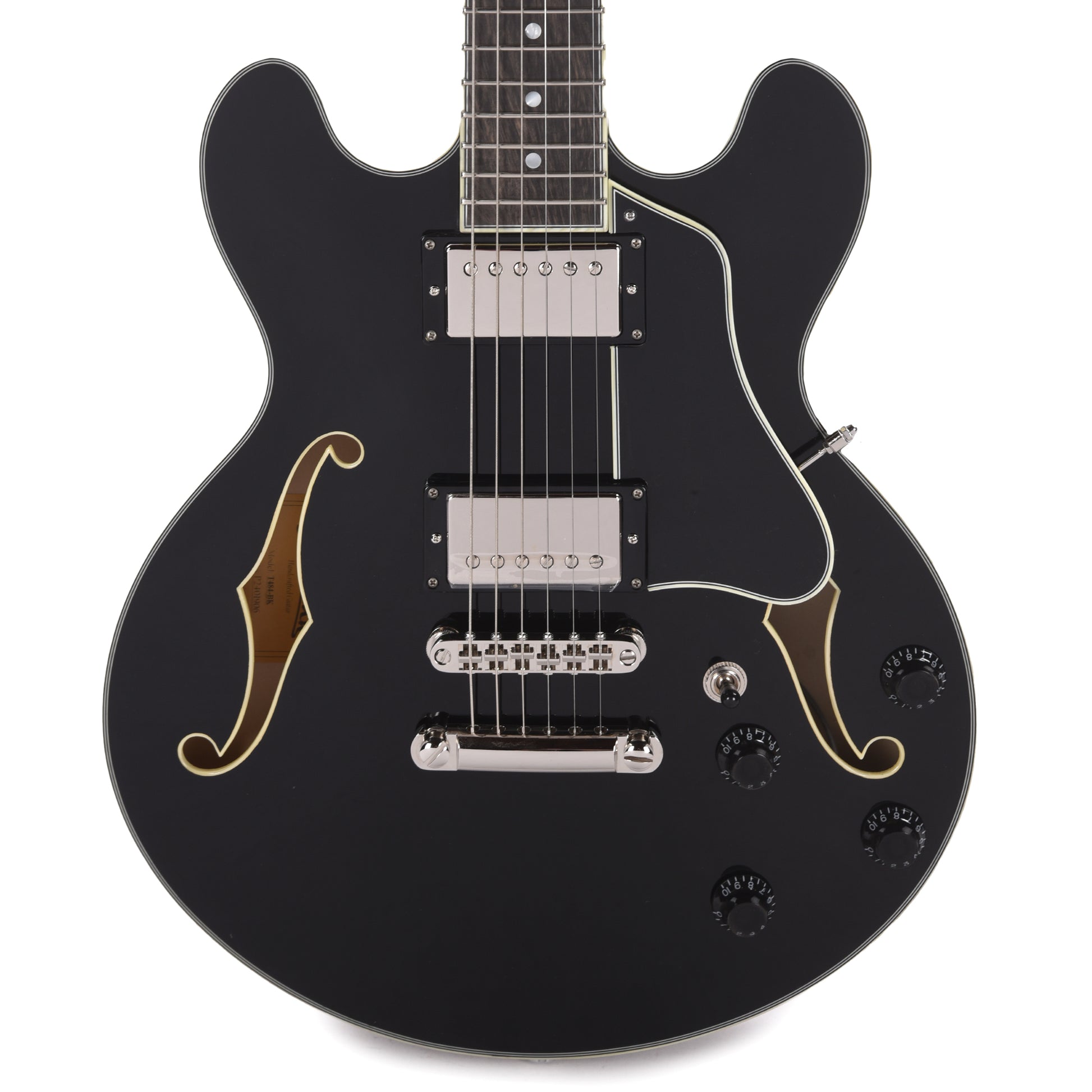 Eastman T484 Thinline Truetone Gloss Black Electric Guitars / Semi-Hollow