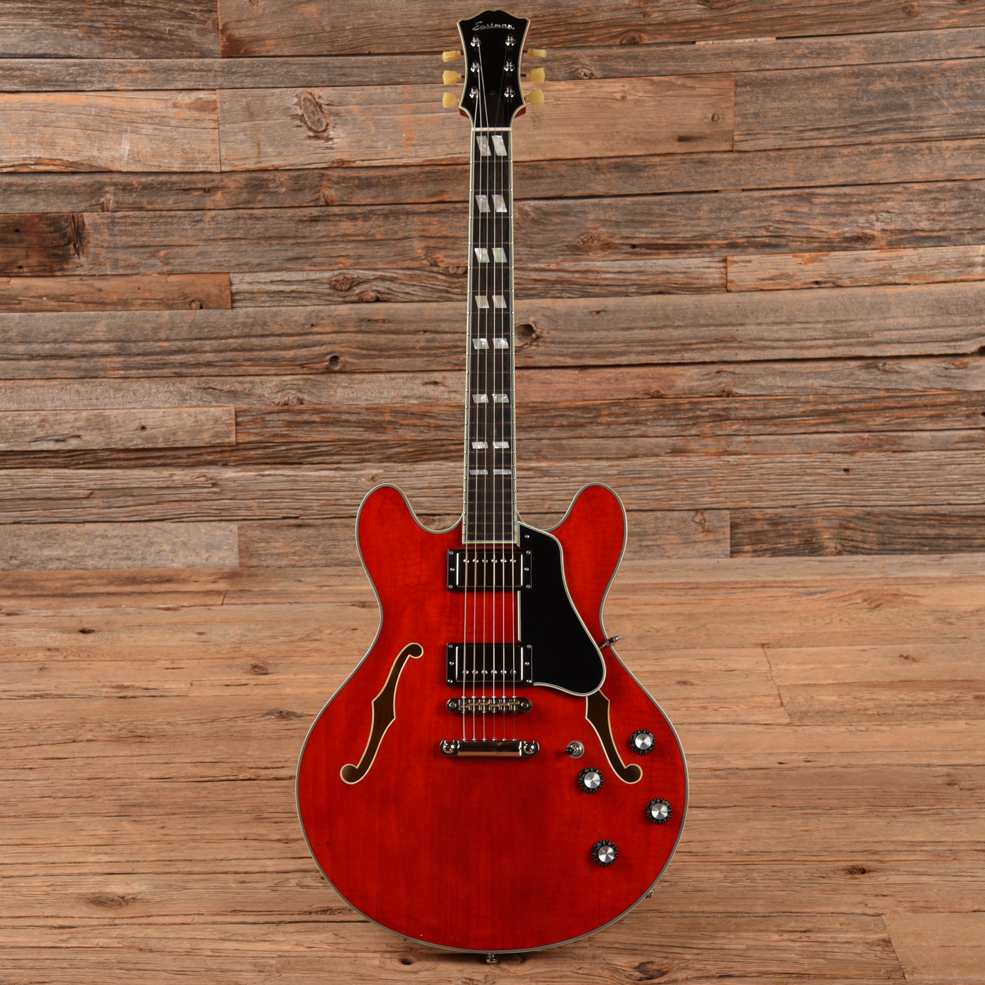 Eastman T486 Thinline Red w/Seymour Duncan Humbuckers Electric Guitars / Semi-Hollow