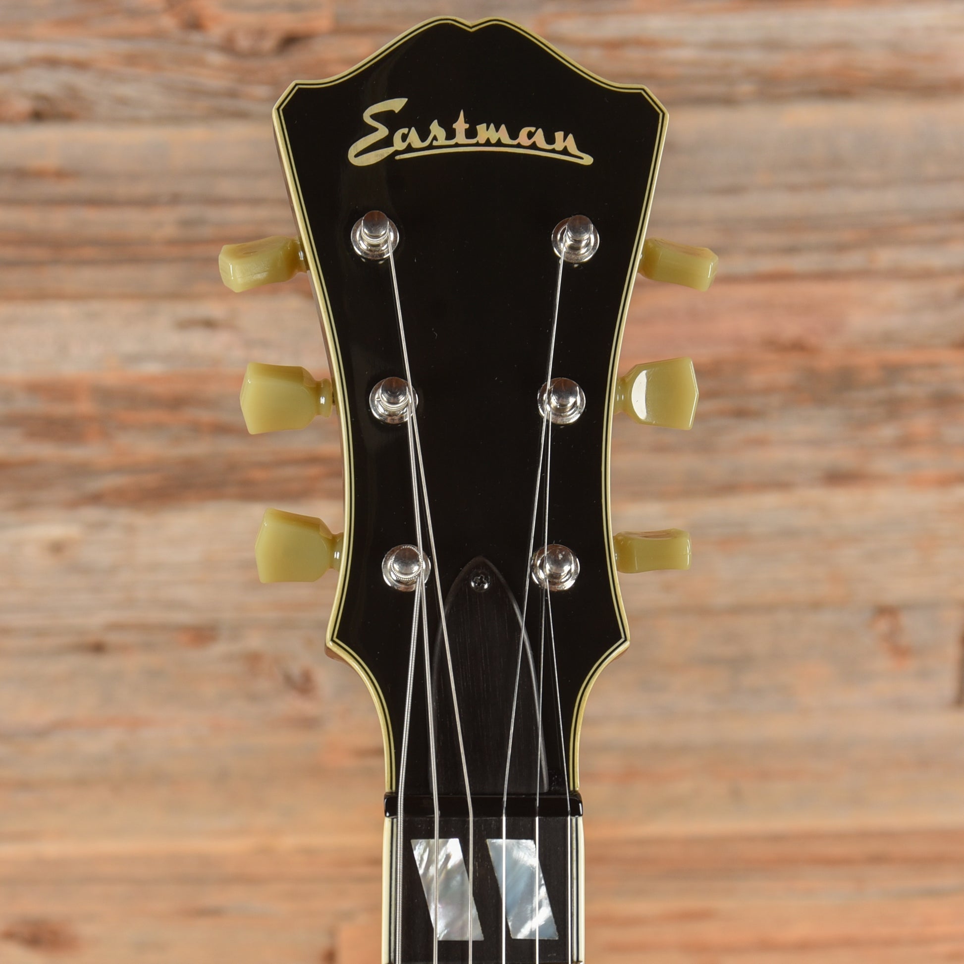 Eastman T486BK Thinline Archtop Black Electric Guitars / Semi-Hollow