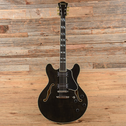 Eastman T486BK Thinline Archtop Black Electric Guitars / Semi-Hollow