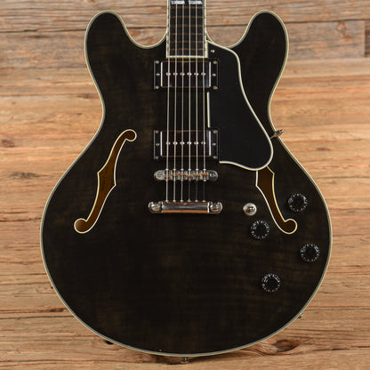 Eastman T486BK Thinline Archtop Black Electric Guitars / Semi-Hollow