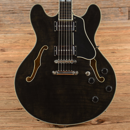 Eastman T486BK Thinline Archtop Black Electric Guitars / Semi-Hollow