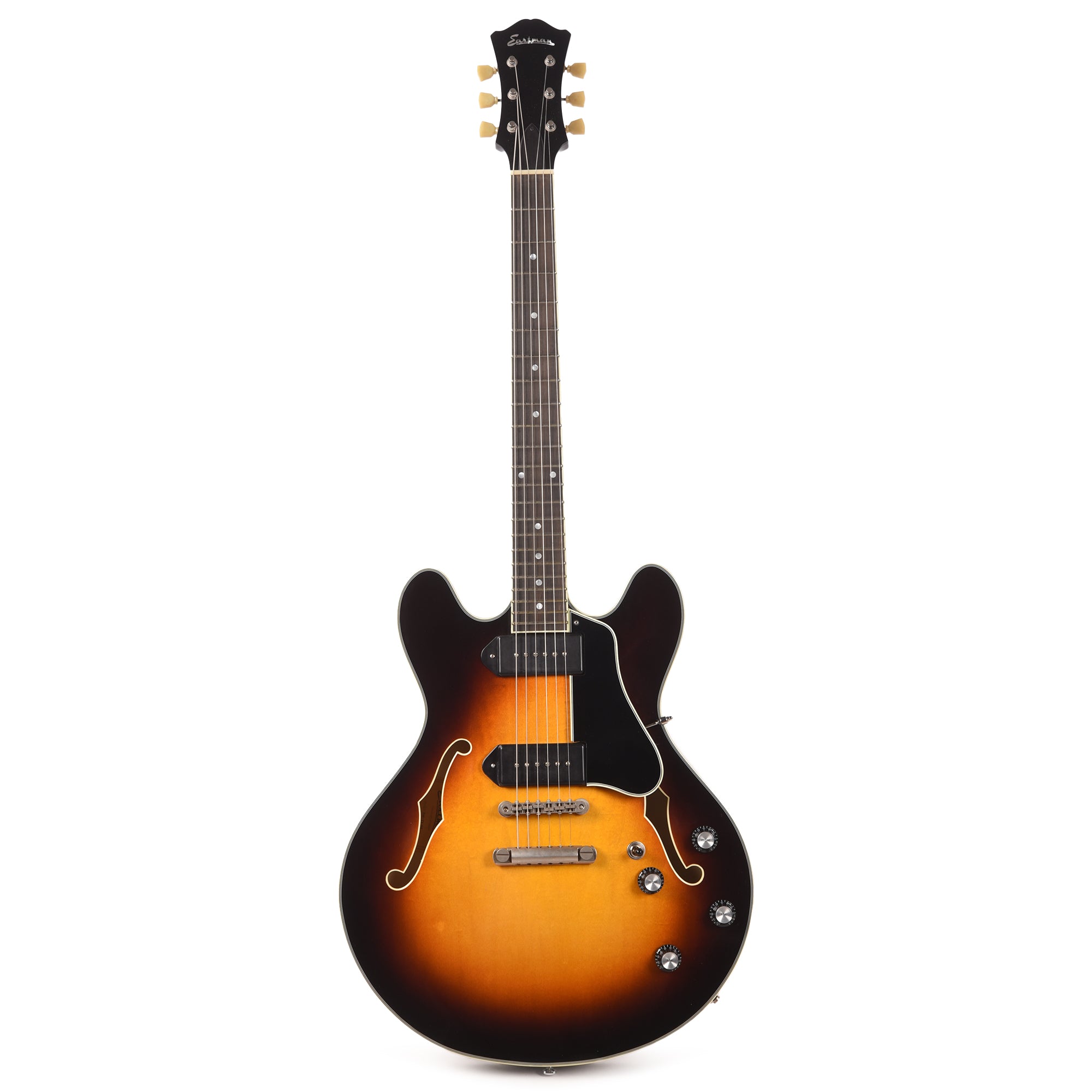 Eastman T60/TV Truetone Vintage Sunburst w/Lollar Dogear P90 Pickups Electric Guitars / Semi-Hollow