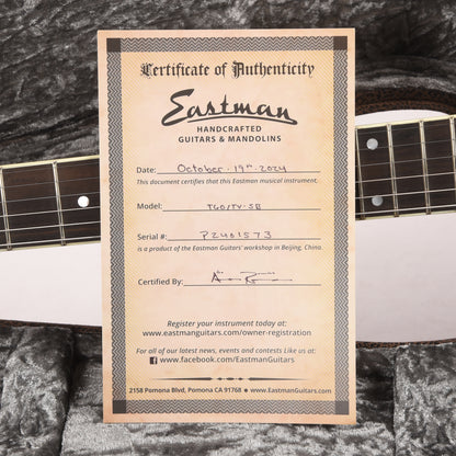 Eastman T60/TV Truetone Vintage Sunburst w/Lollar Dogear P90 Pickups Electric Guitars / Semi-Hollow