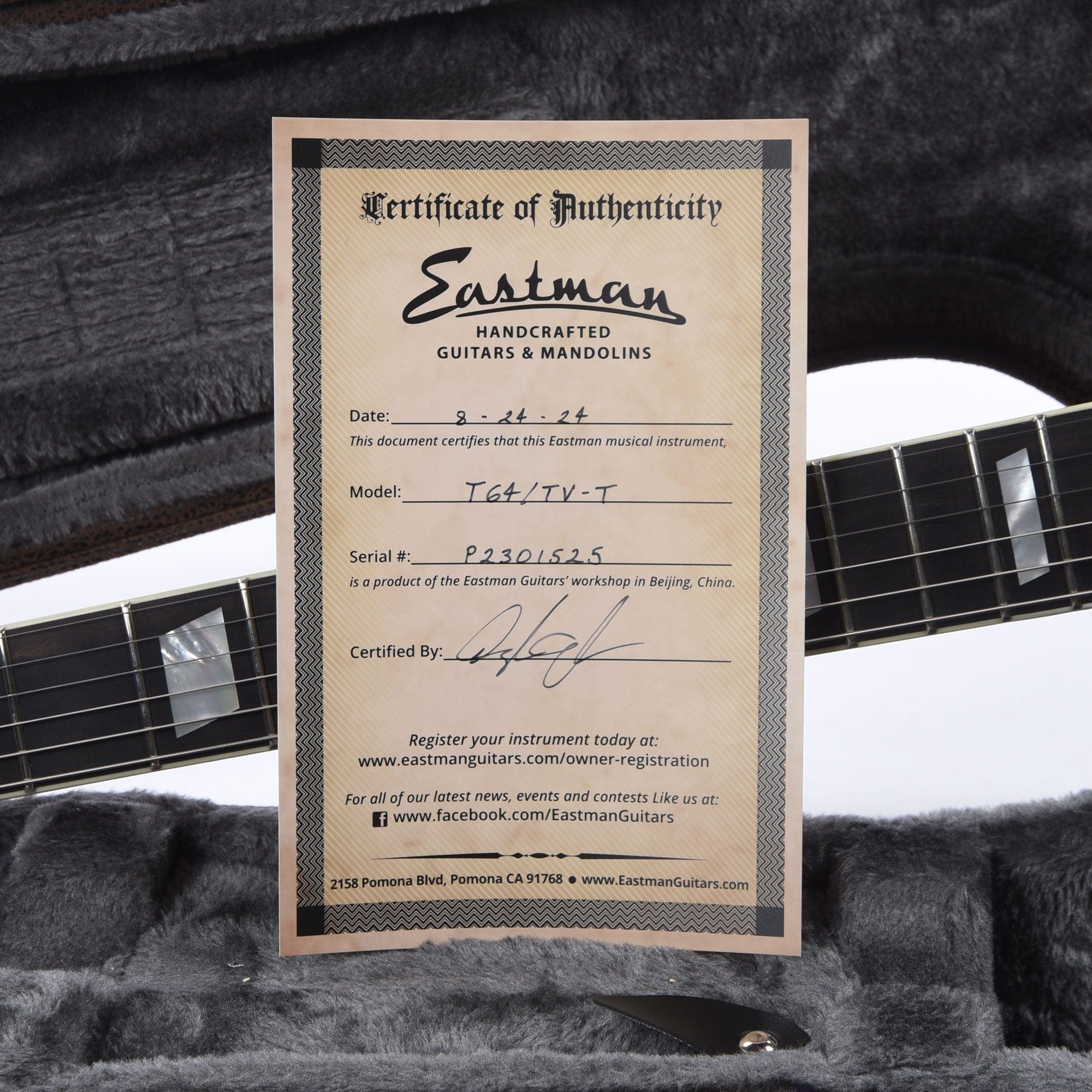 Eastman T64/TV-T Truetone Vintage Gloss Vintage Classic Electric Guitars / Semi-Hollow