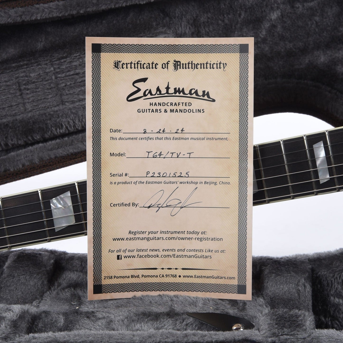 Eastman T64/TV-T Truetone Vintage Gloss Vintage Classic Electric Guitars / Semi-Hollow