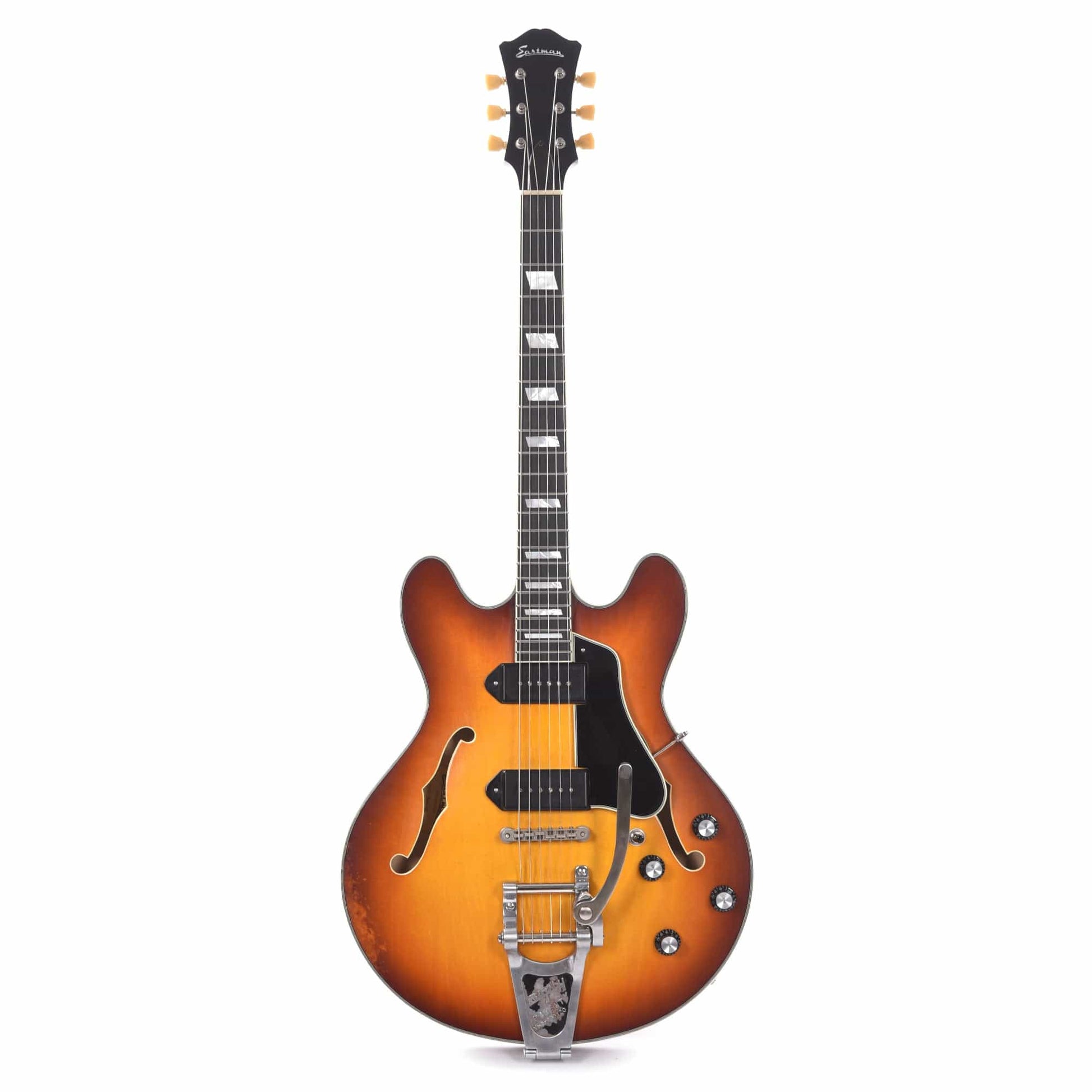 Eastman T64/v Thinline Antique Goldburst Electric Guitars / Semi-Hollow