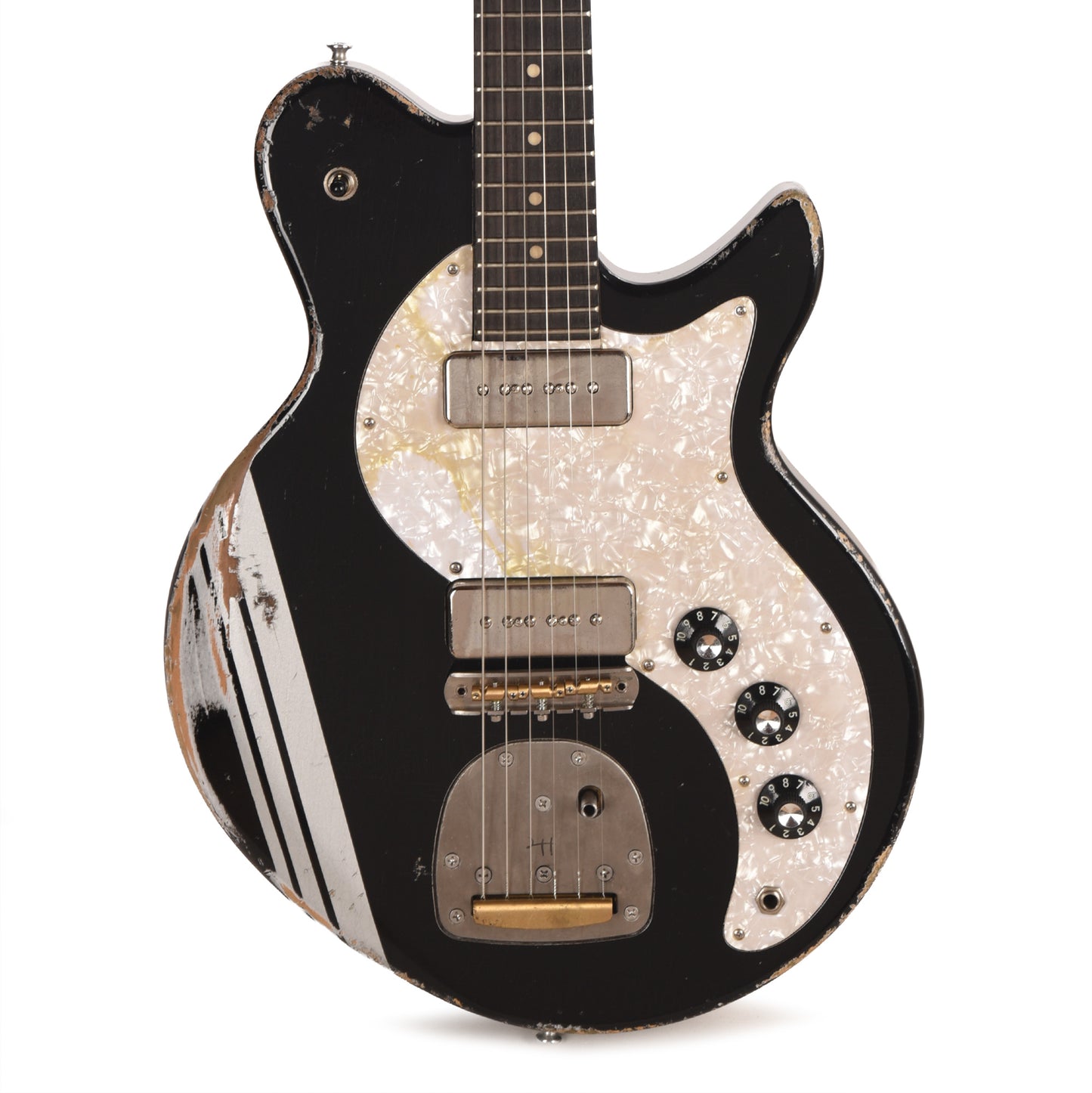 Eastman Kauffmann Series Offset Classic Roasted Oregon Pine Bull Black w/Competition Stripe Electric Guitars / Solid Body