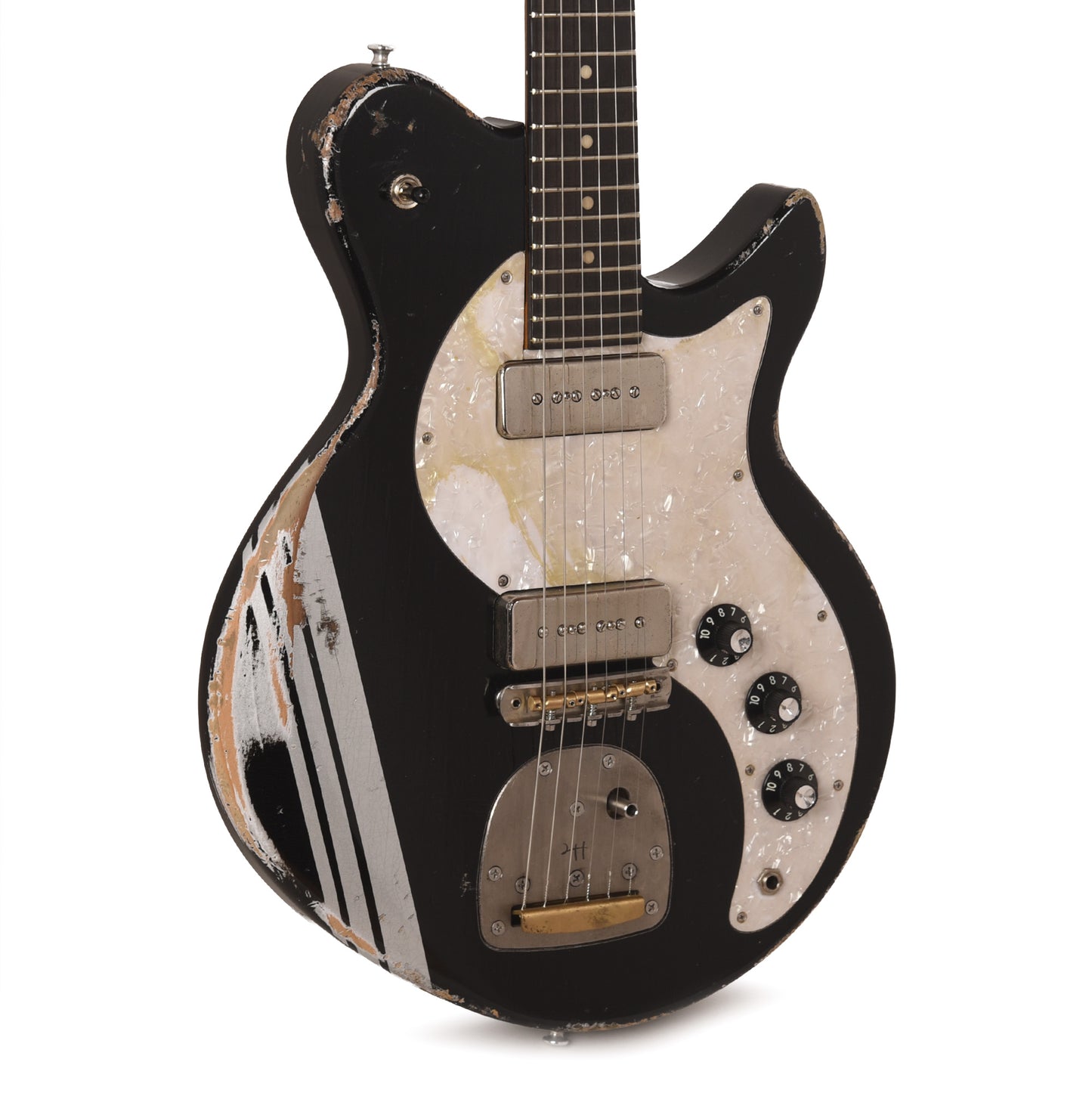 Eastman Kauffmann Series Offset Classic Roasted Oregon Pine Bull Black w/Competition Stripe Electric Guitars / Solid Body