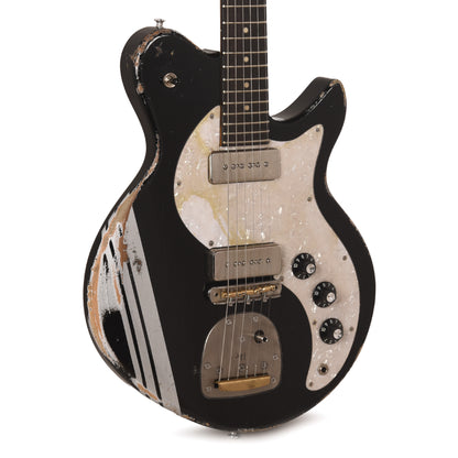 Eastman Kauffmann Series Offset Classic Roasted Oregon Pine Bull Black w/Competition Stripe Electric Guitars / Solid Body