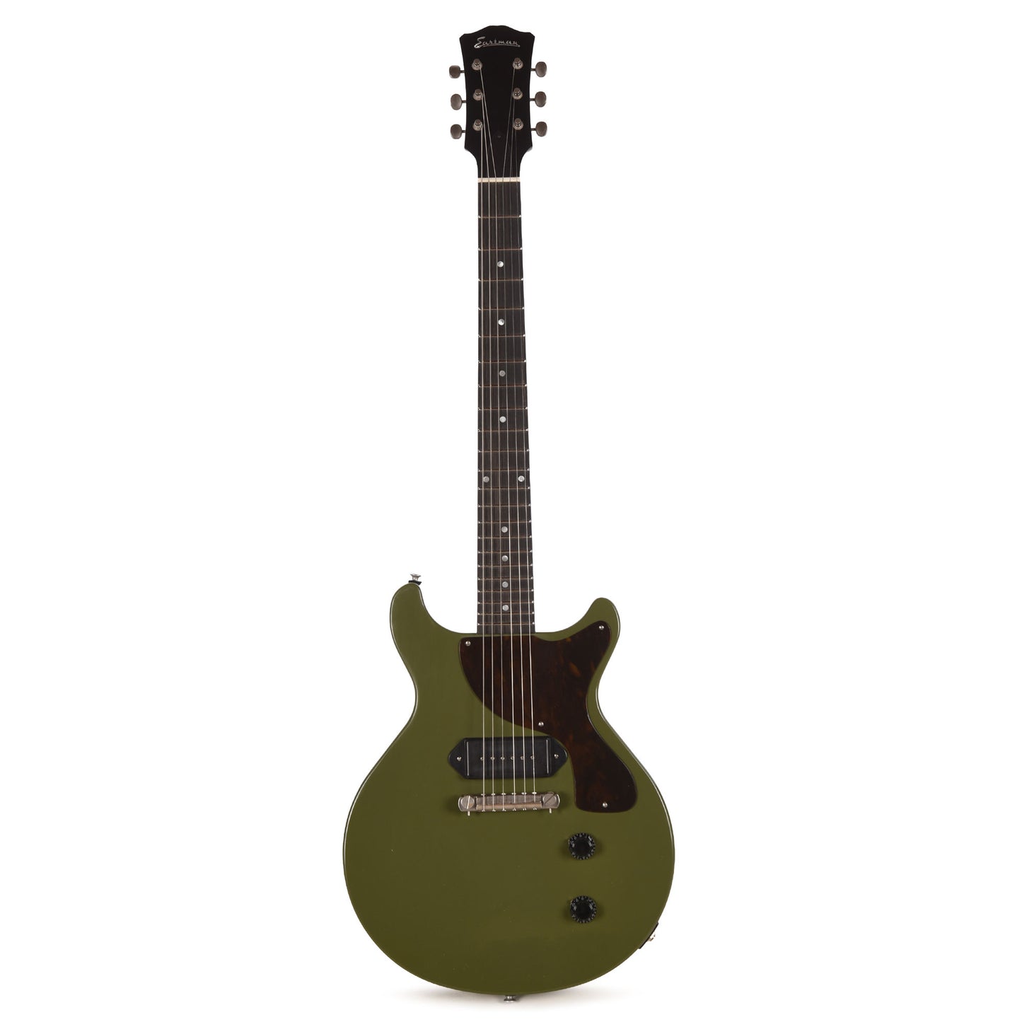Eastman Limited Edition SB55DC/TV Olive Drab w/Lollar 50's Dog Ear P-90 Electric Guitars / Solid Body