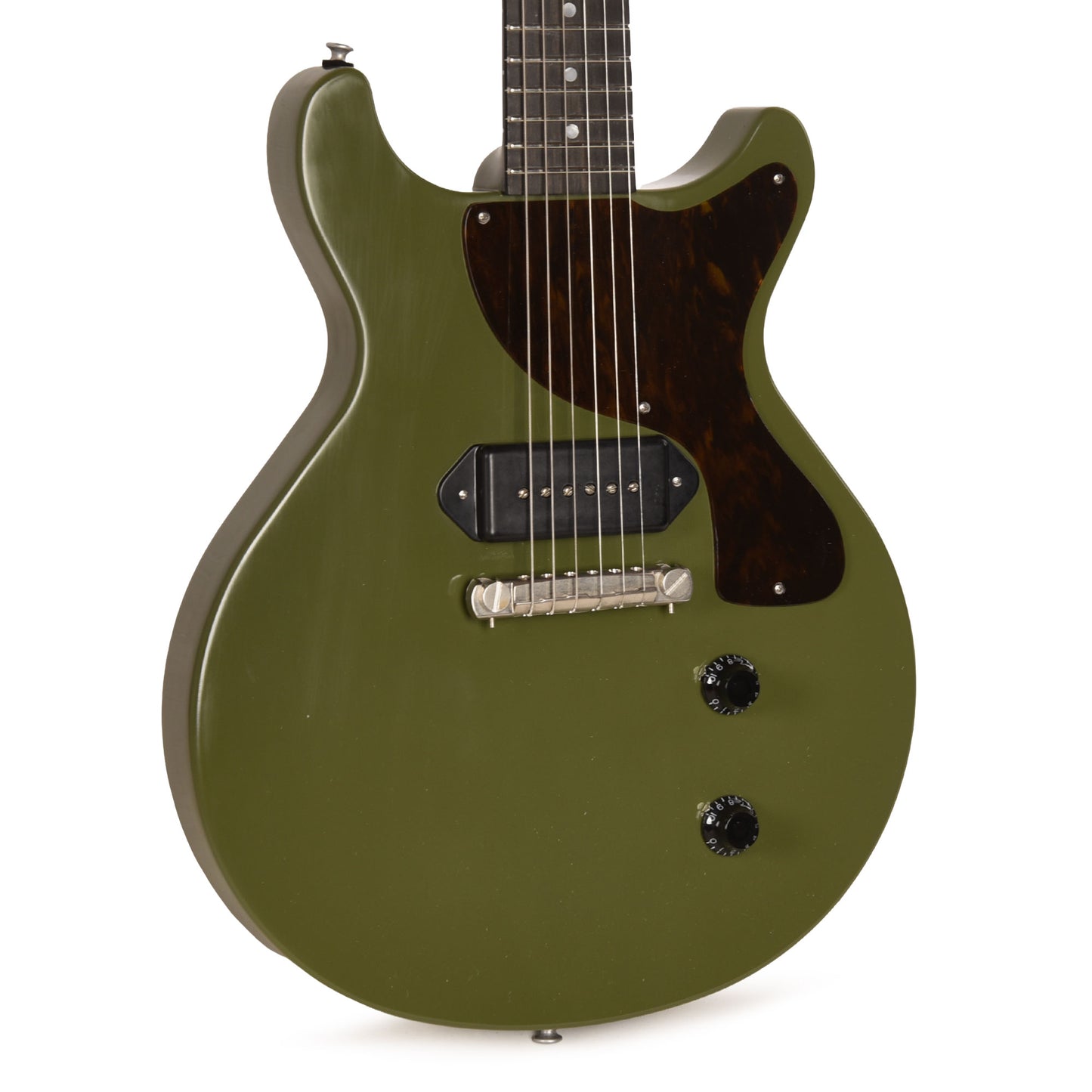 Eastman Limited Edition SB55DC/TV Olive Drab w/Lollar 50's Dog Ear P-90 Electric Guitars / Solid Body