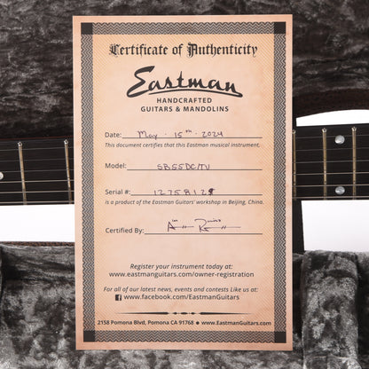 Eastman SB55DC/TV Truetone Vintage Gloss Vintage Red Electric Guitars / Solid Body