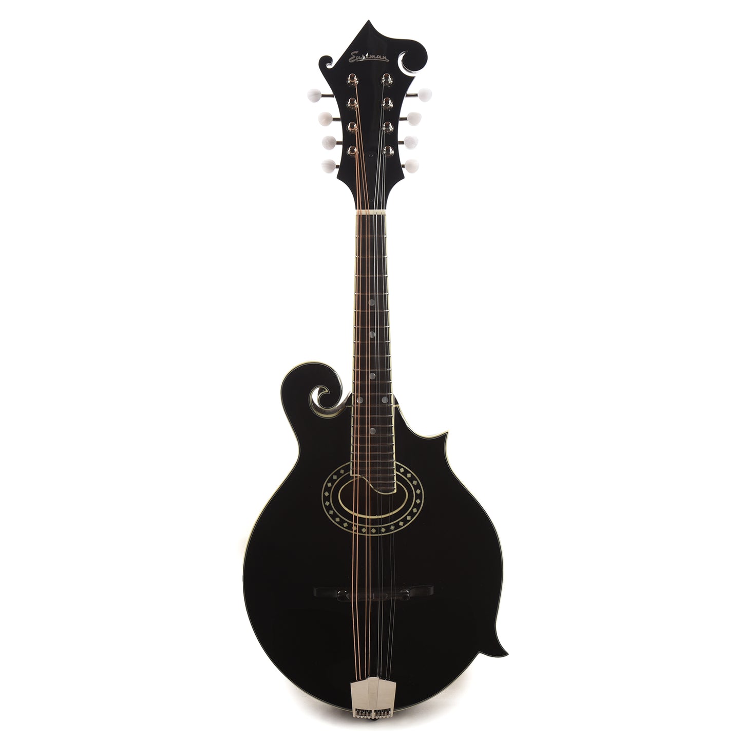 Eastman Limited MD514 Adirondack/Maple F-Style Oval Hole Black Folk Instruments / Mandolins
