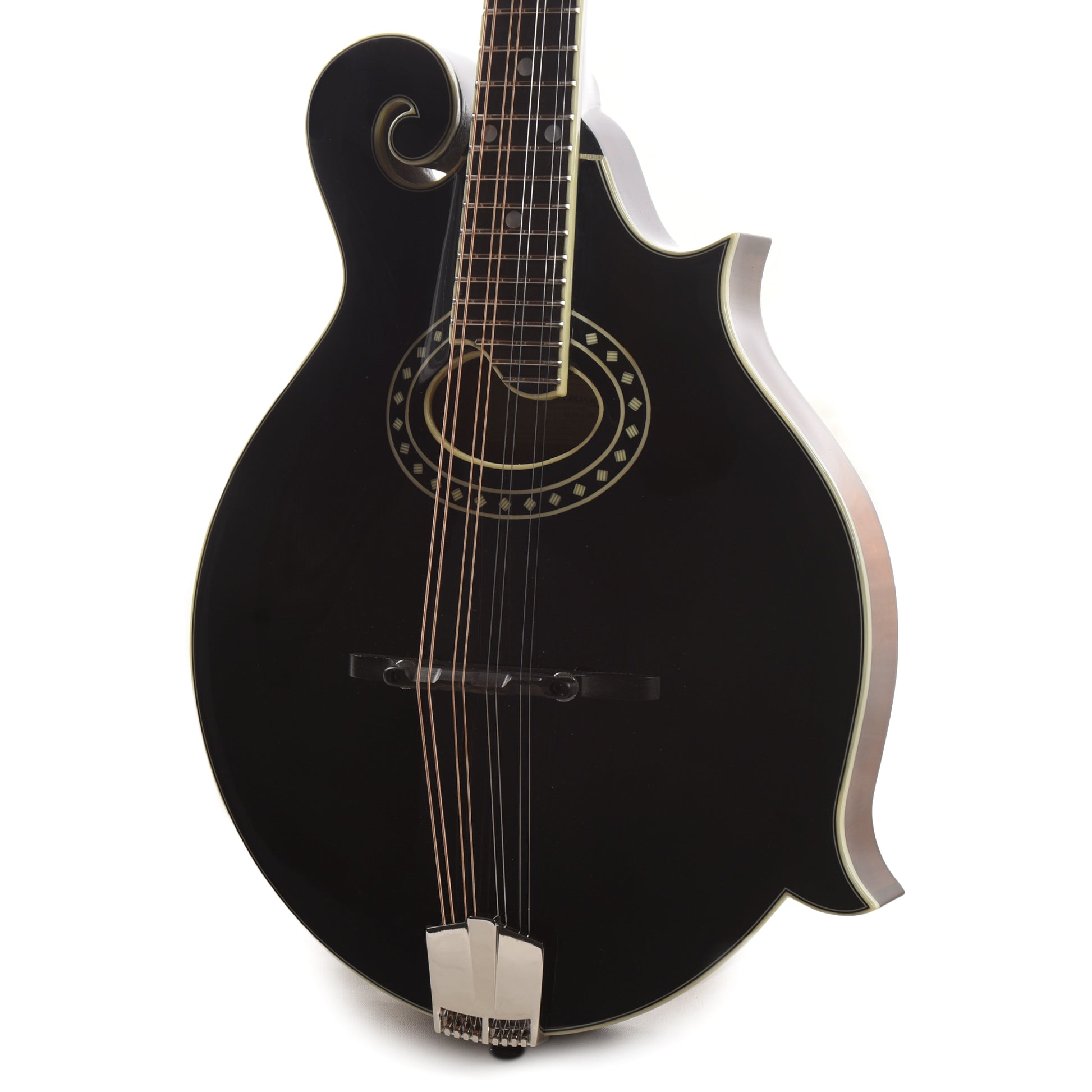 Eastman Limited MD514 Adirondack/Maple F-Style Oval Hole Black Folk Instruments / Mandolins