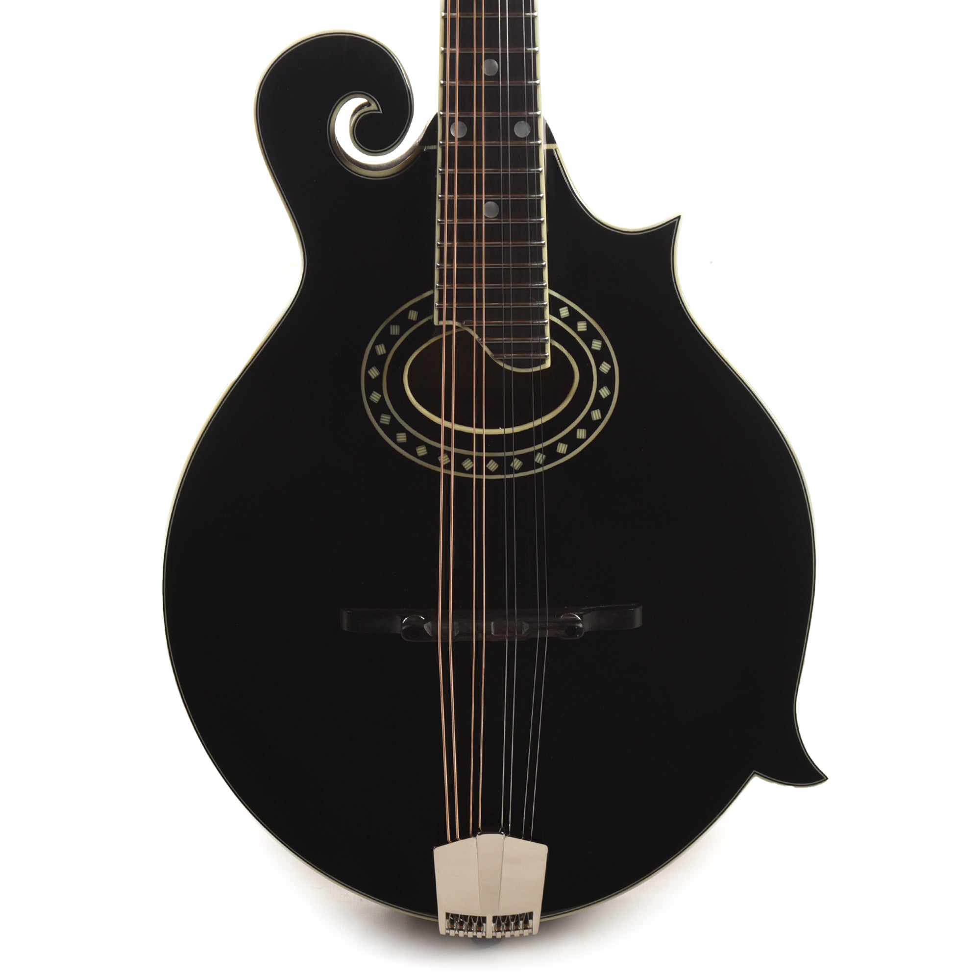 Eastman Limited MD514 Adirondack/Maple F-Style Oval Hole Black Folk Instruments / Mandolins