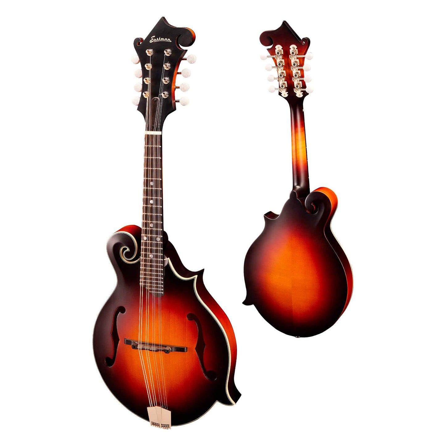 Eastman MD315E Sitka/Maple F-Style F-Hole Mandolin Sunburst w/K&K Duotone Folk Instruments / Mandolins